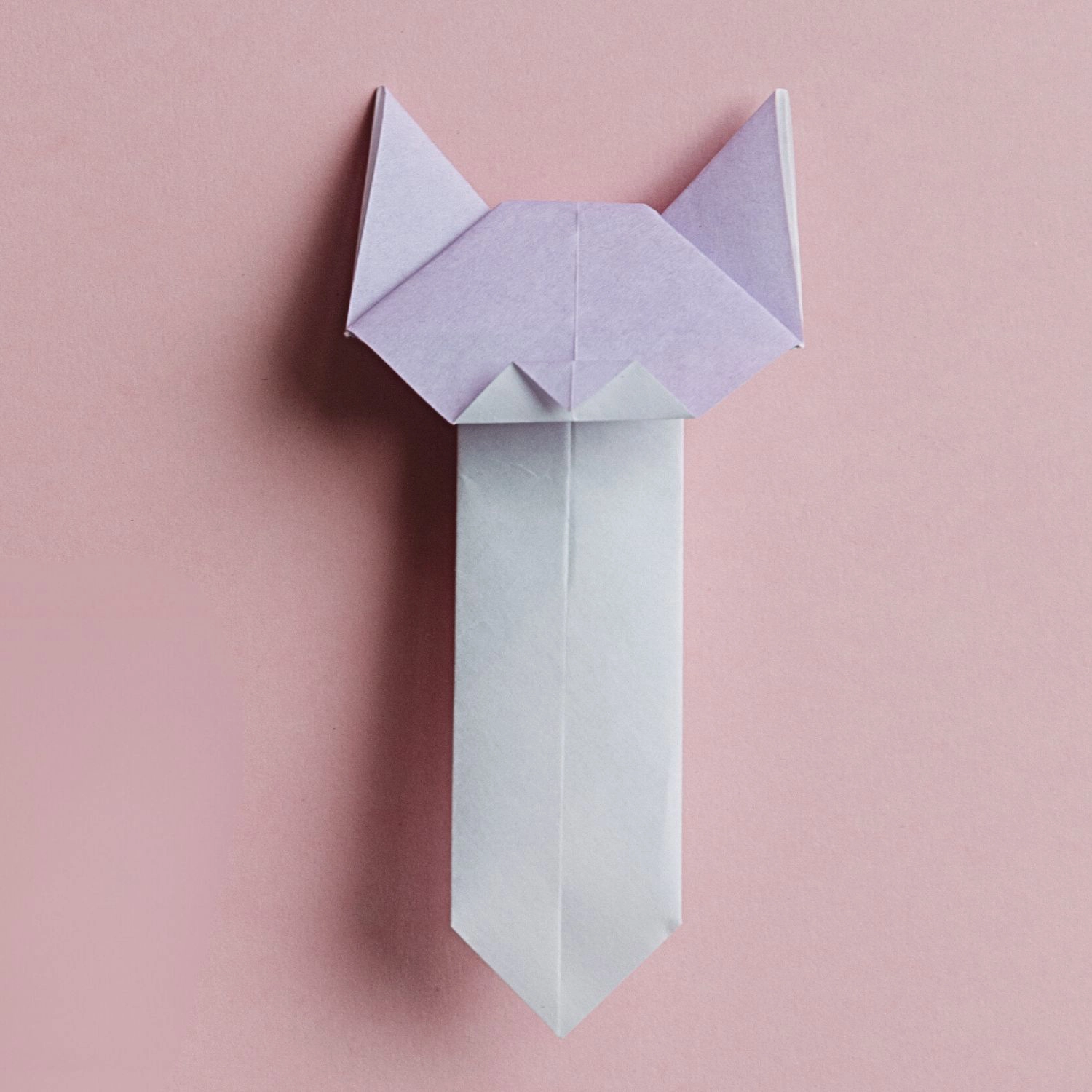 origami cat bookmark | origamiok.com