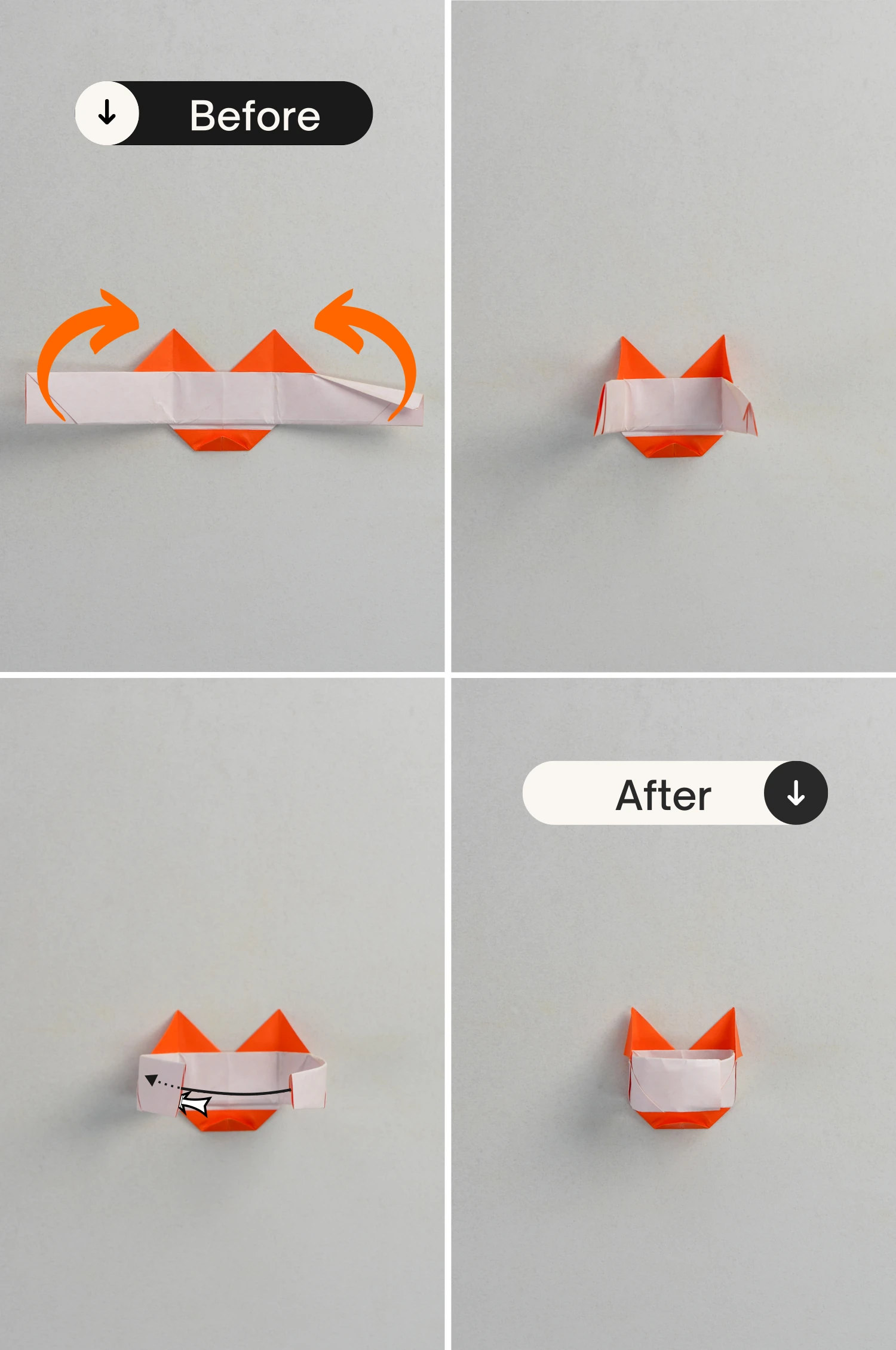 origami cat ring| origamiok.com