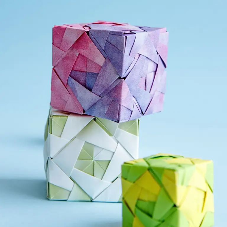 How to Fold an Origami Combined Cube