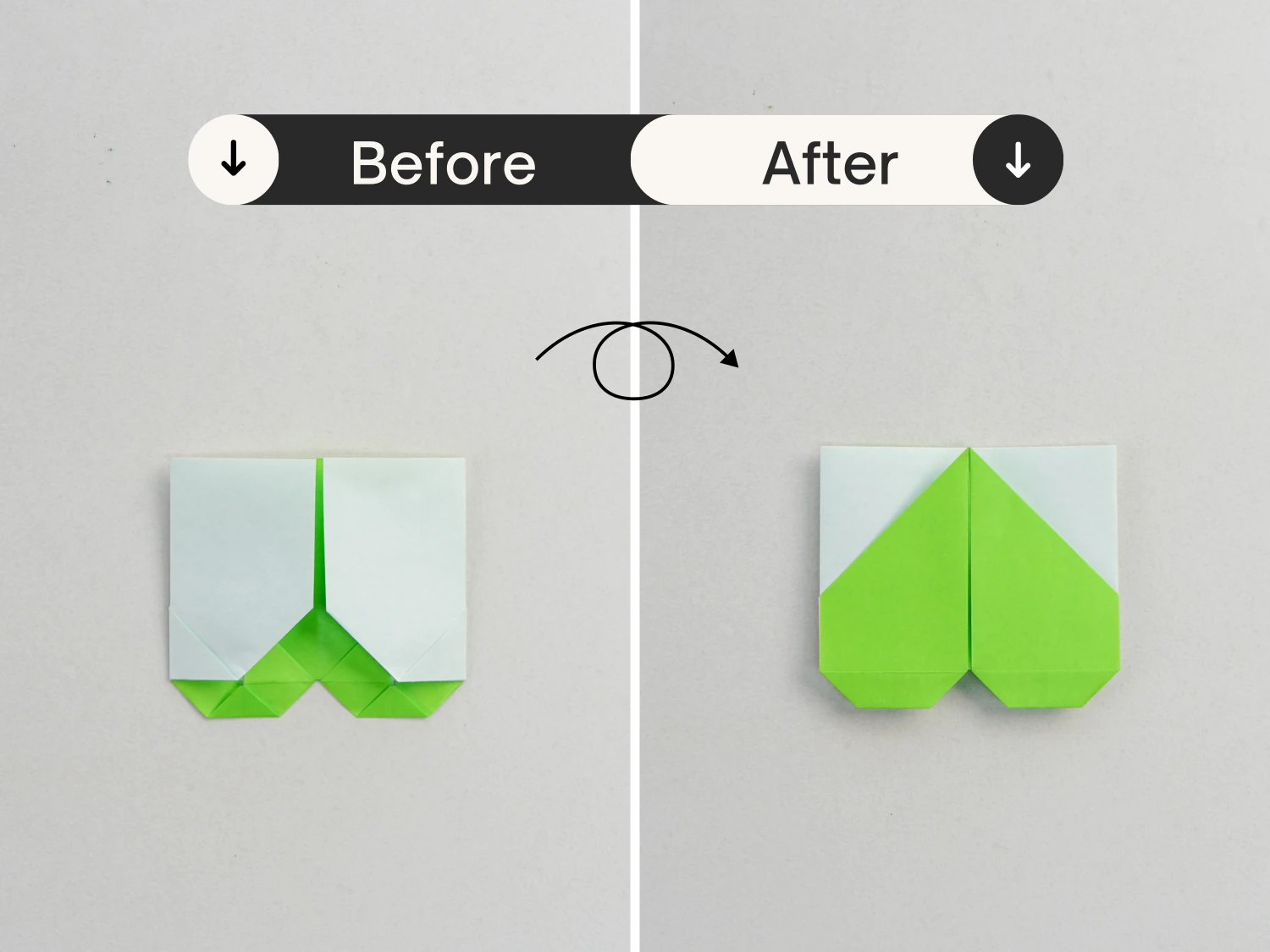 origami combined four leaf clover | origamiok.com