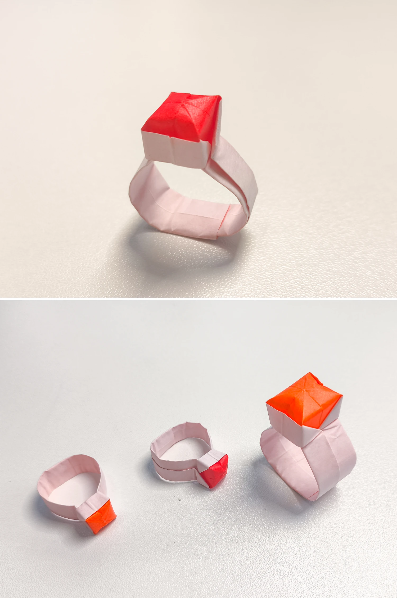 origami diamond ring | origamiok.com