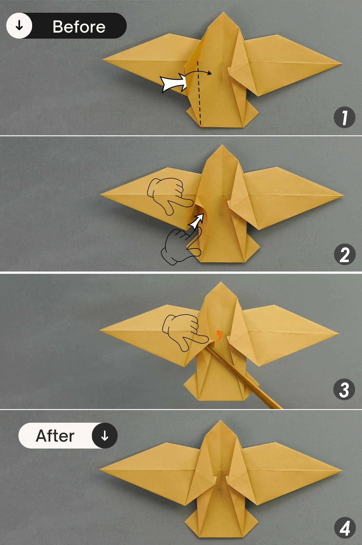 origami eagle | Origami Ok