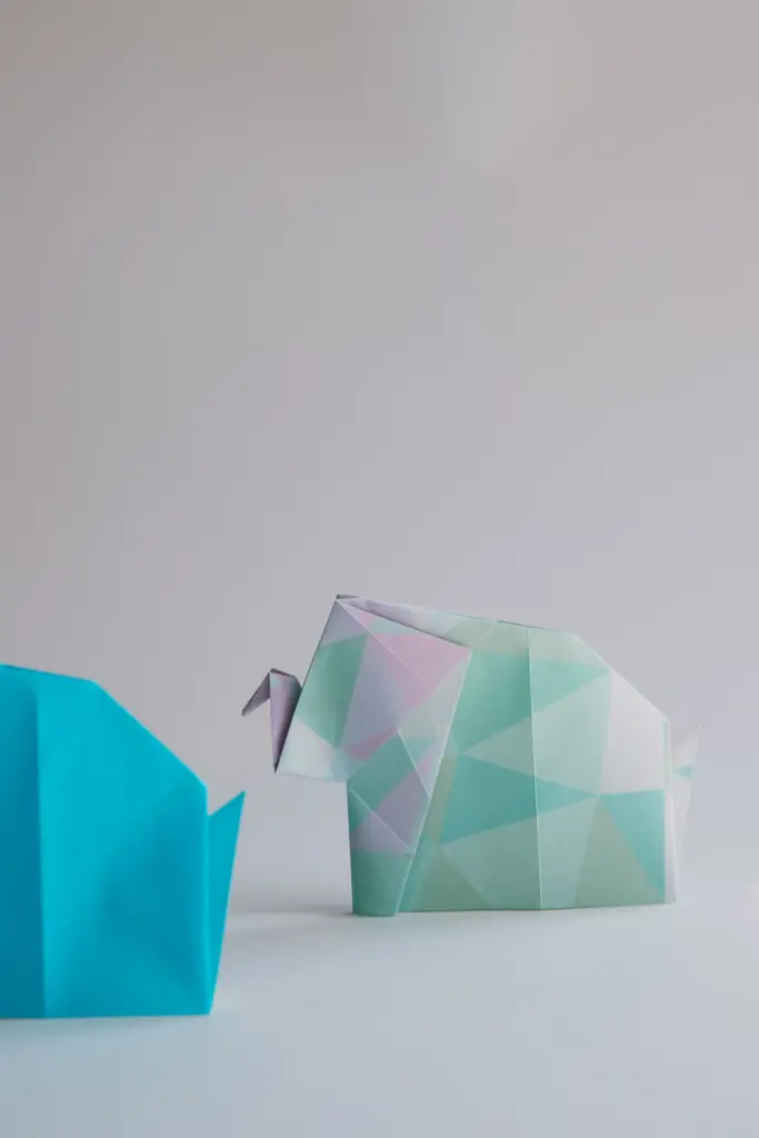 origami elephant| origamiok.com