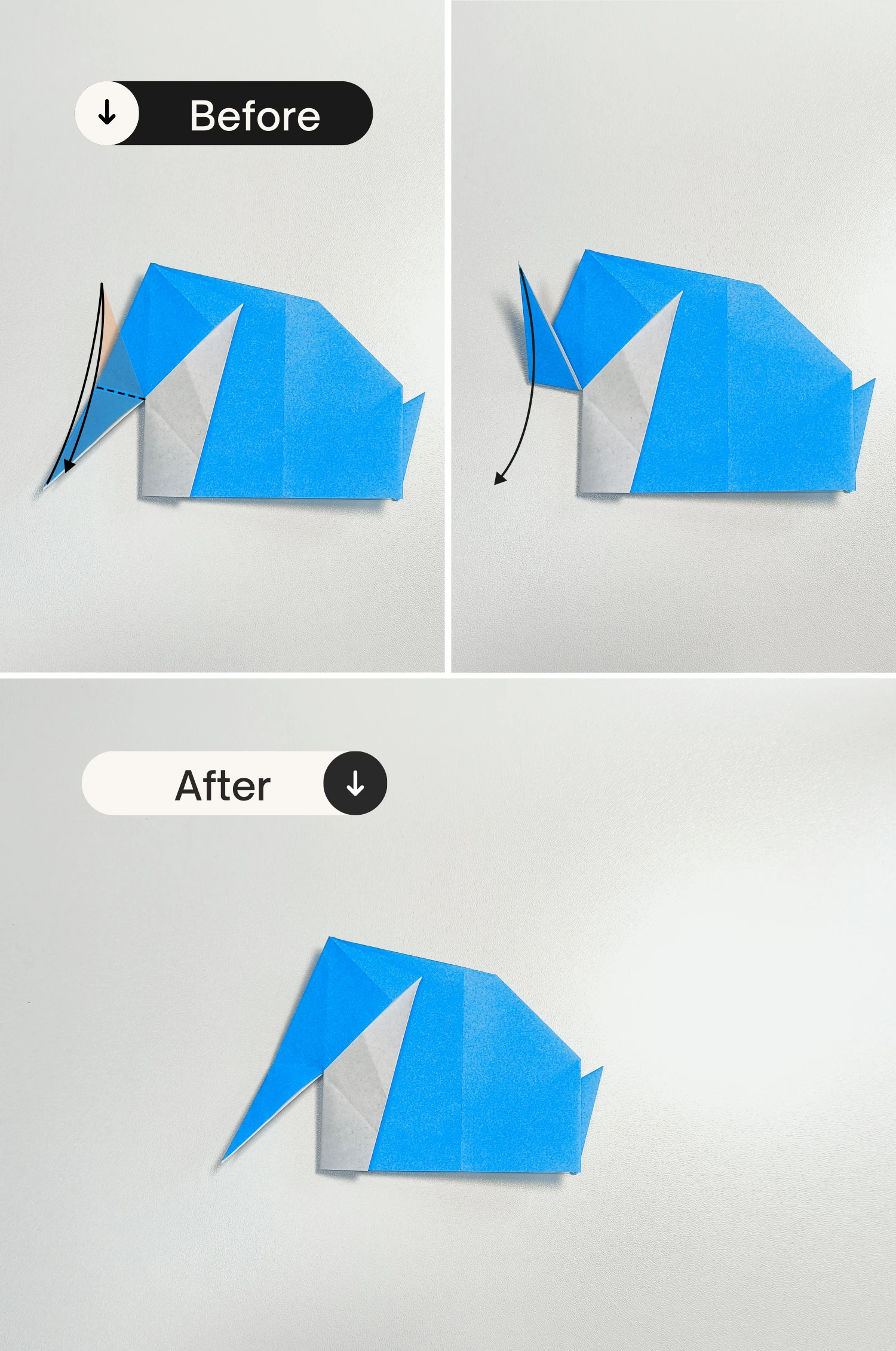 origami elephant | origamiok.com