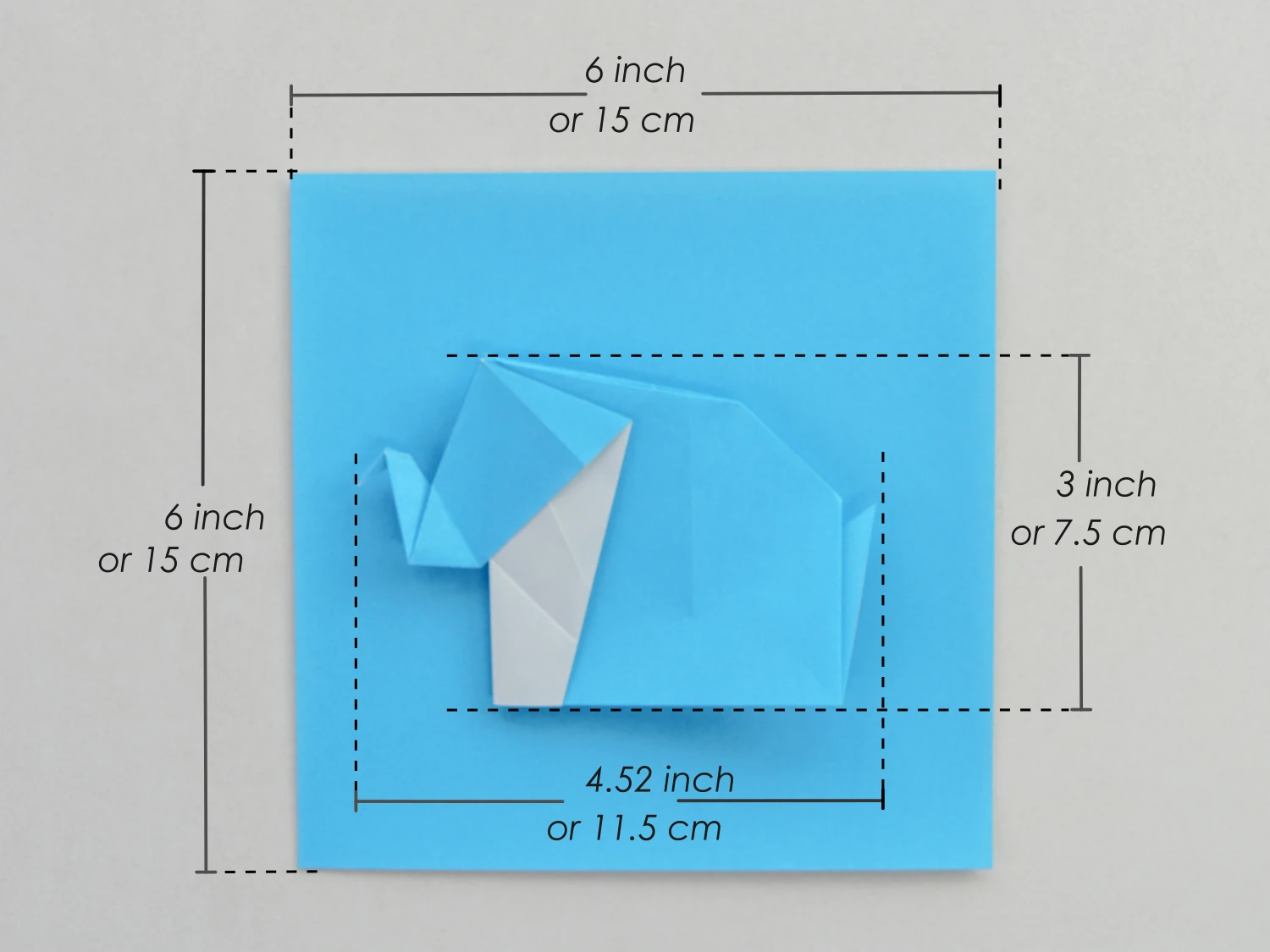 origami elephant | origamiok.com