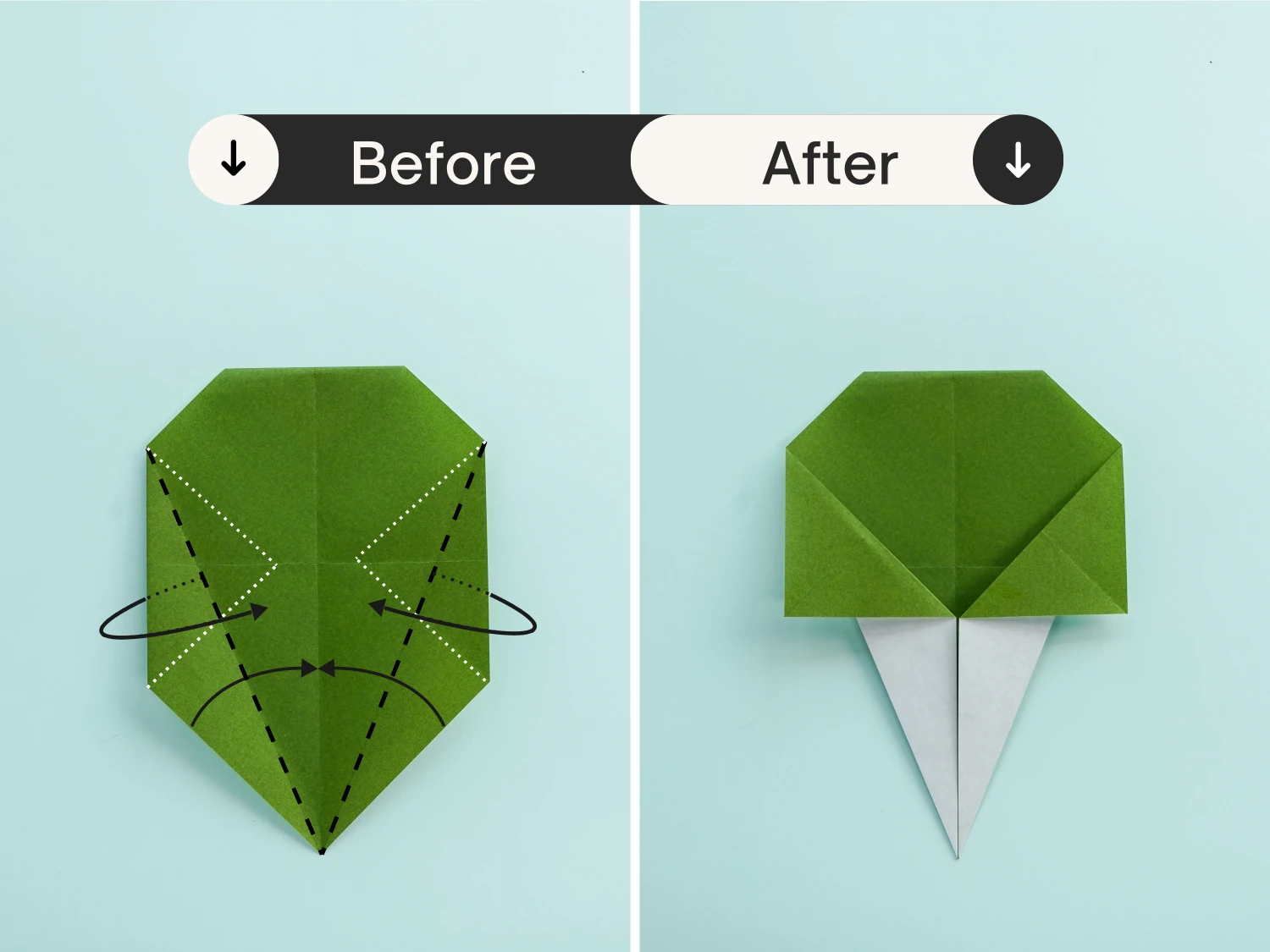 origami fan| origamiok.com