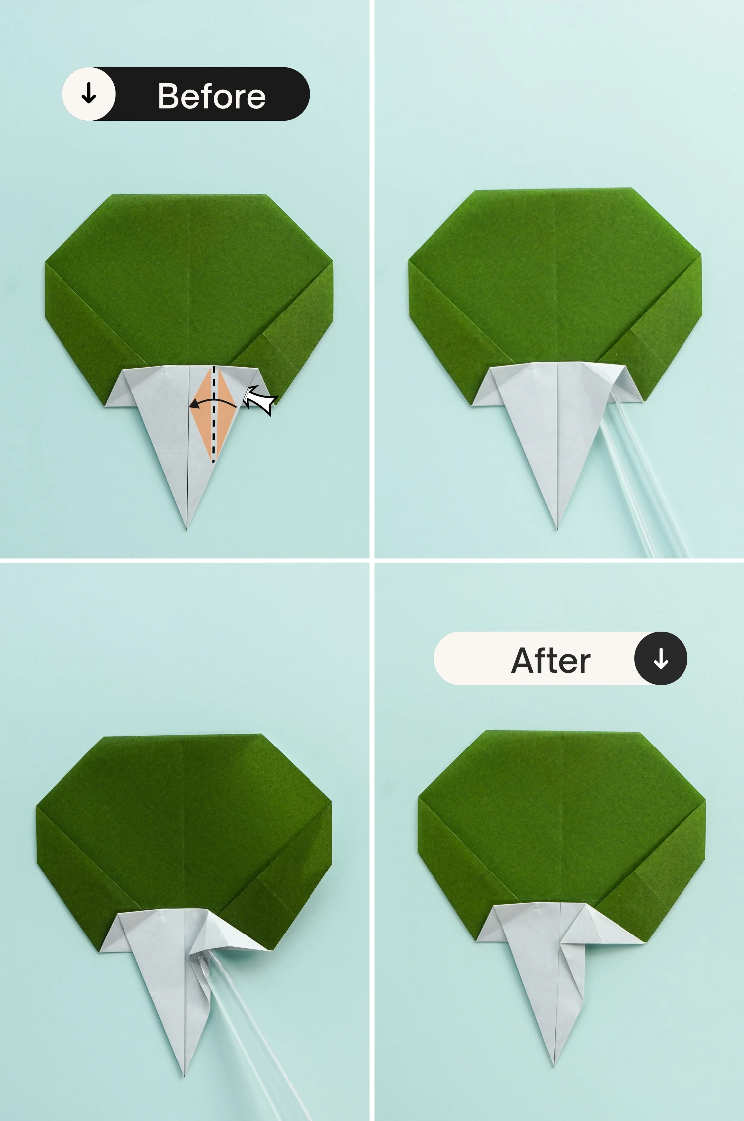 origami fan| origamiok.com