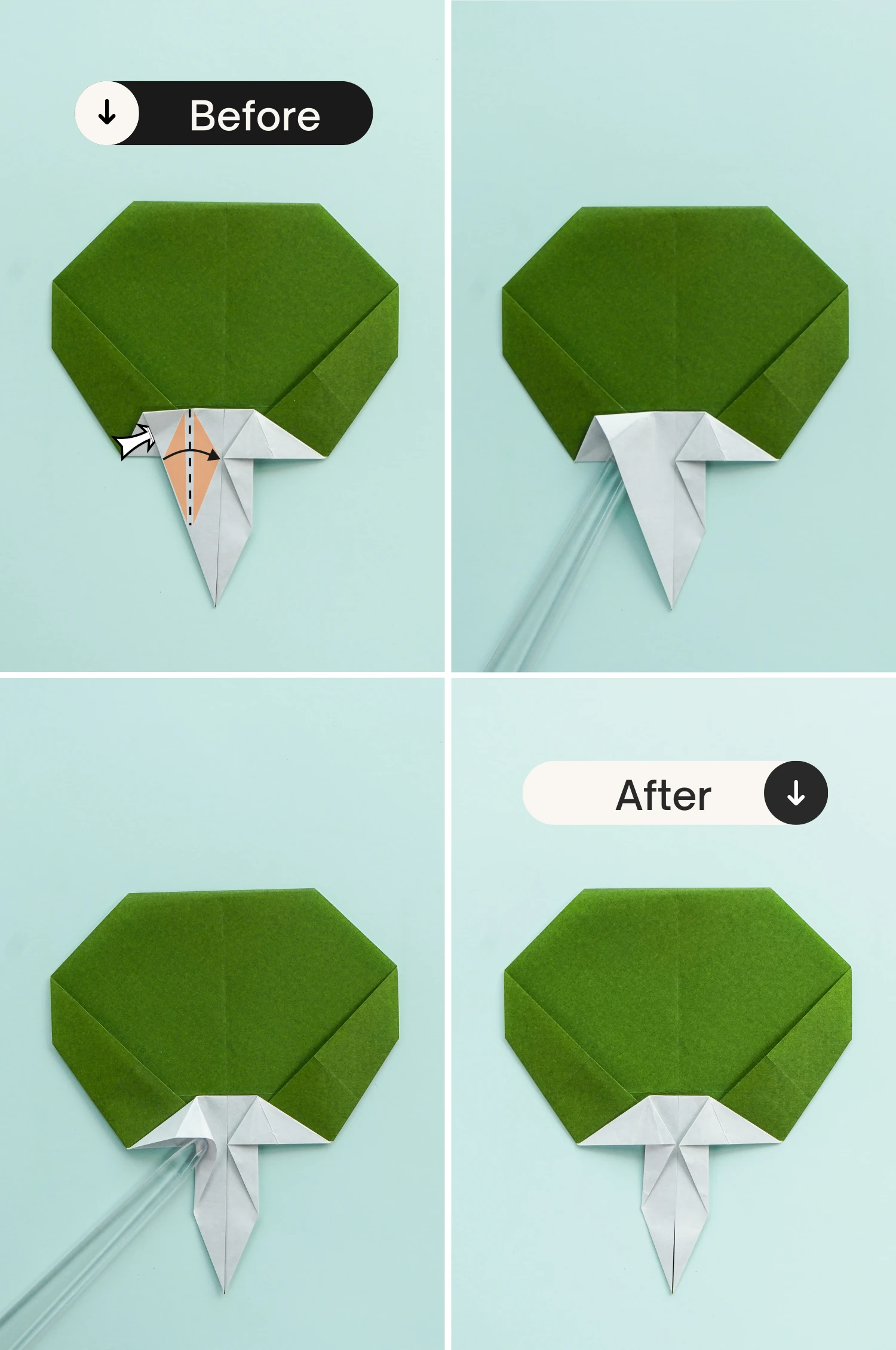 origami fan| origamiok.com