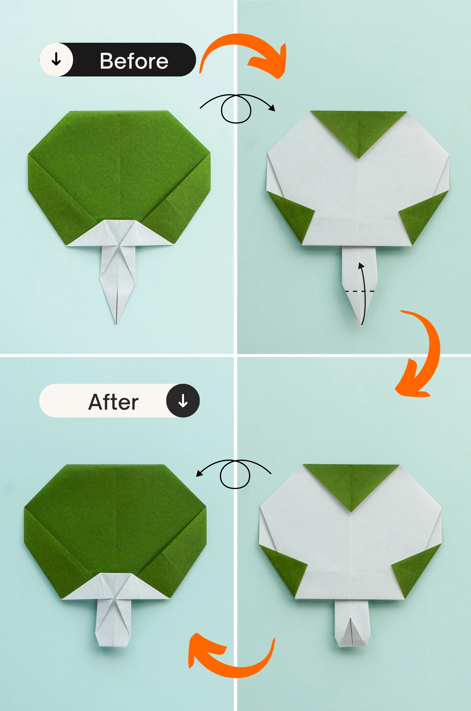 origami fan| origamiok.com