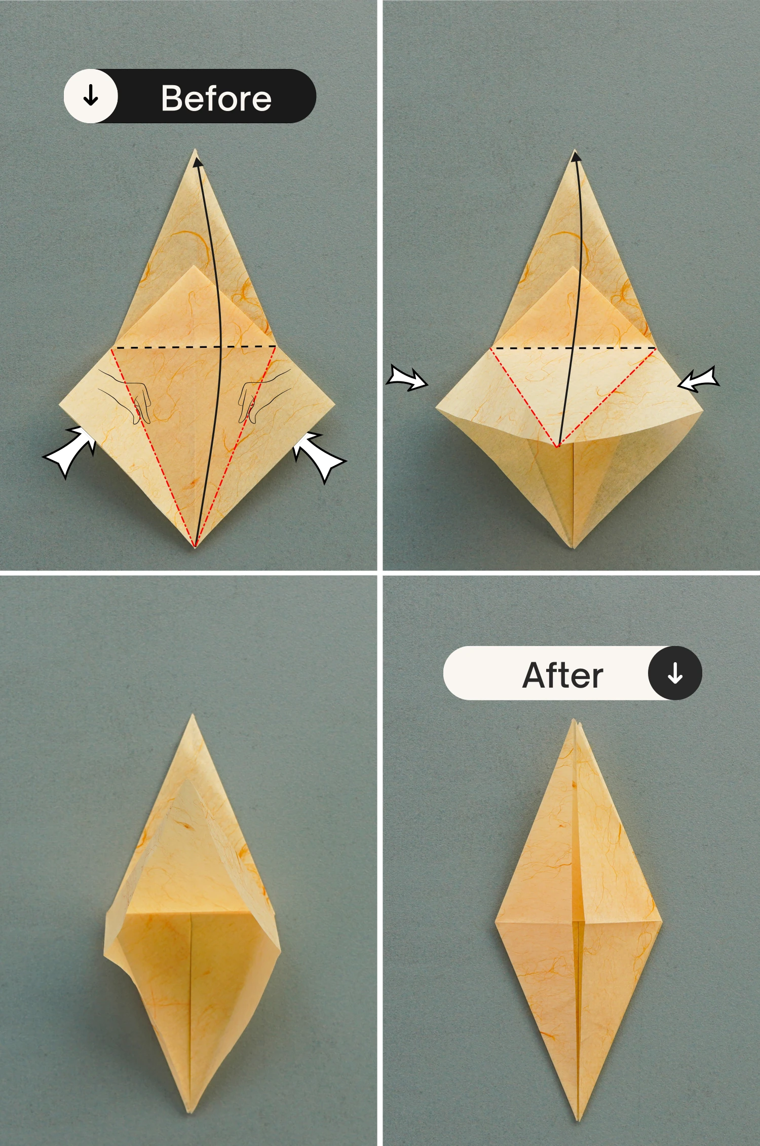 origami flapping bird | origamiok.com