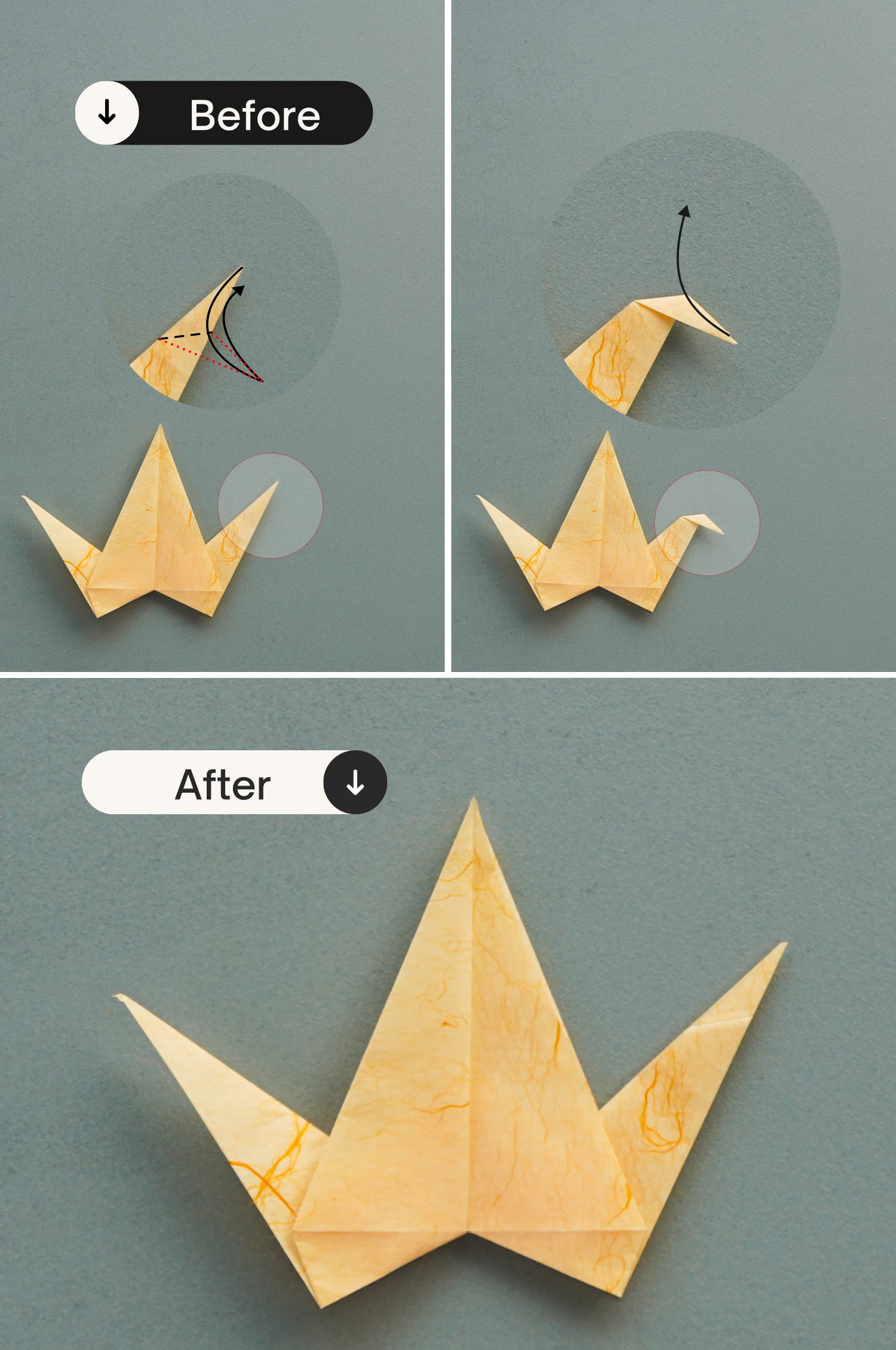 origami flapping bird | origamiok.com