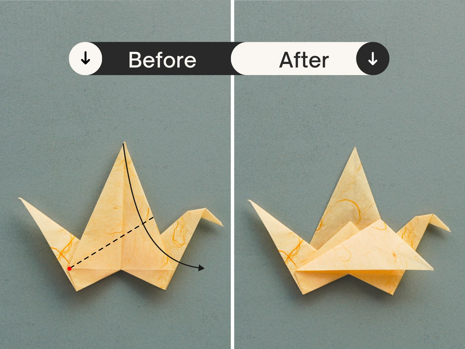 origami flapping bird | origamiok.com