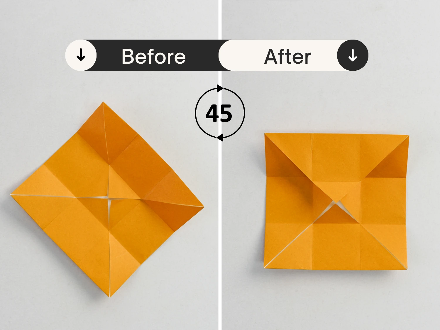 origami hinged square box | origamiok.com