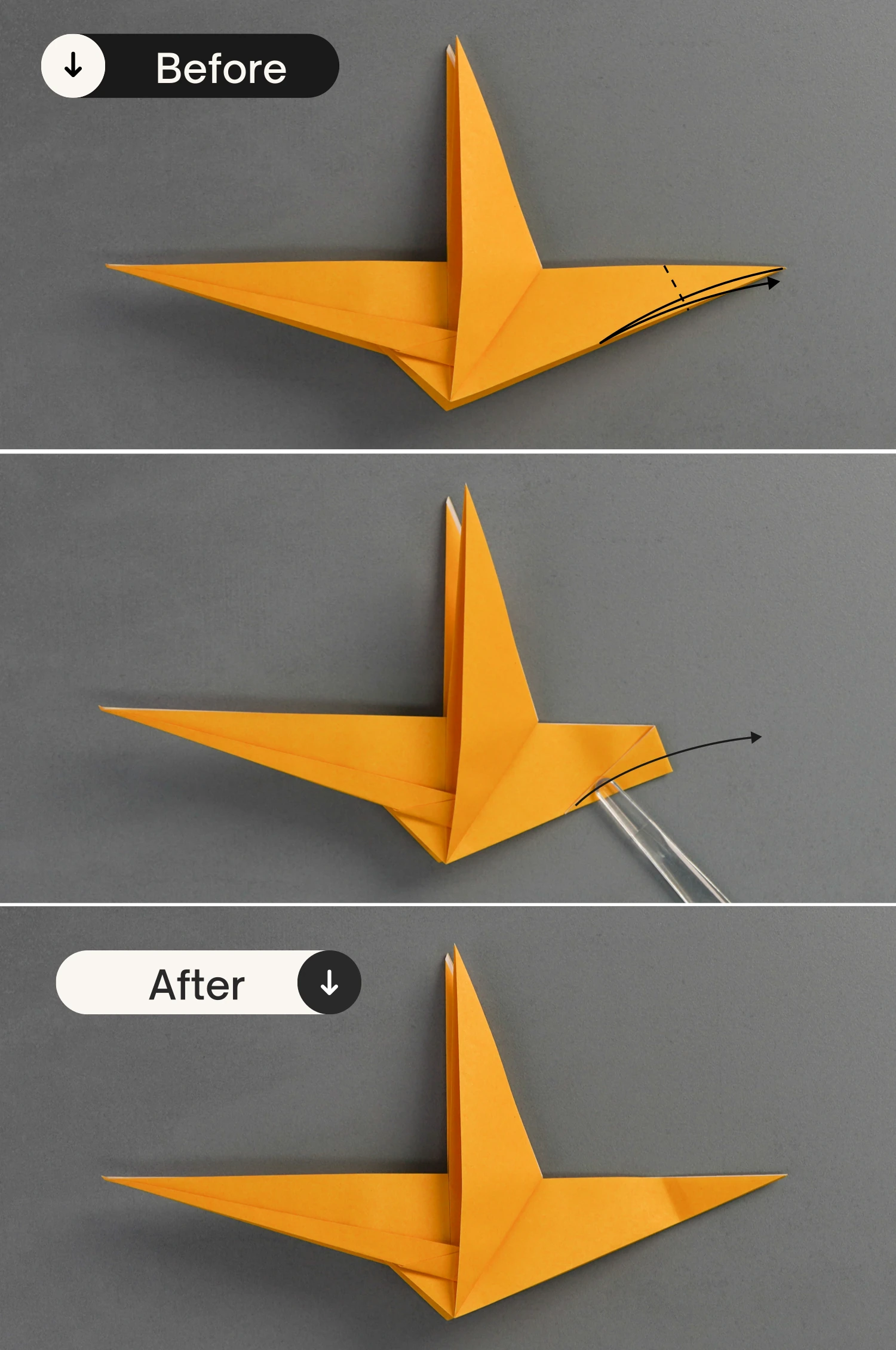 origami hummingbird| origamiok.com