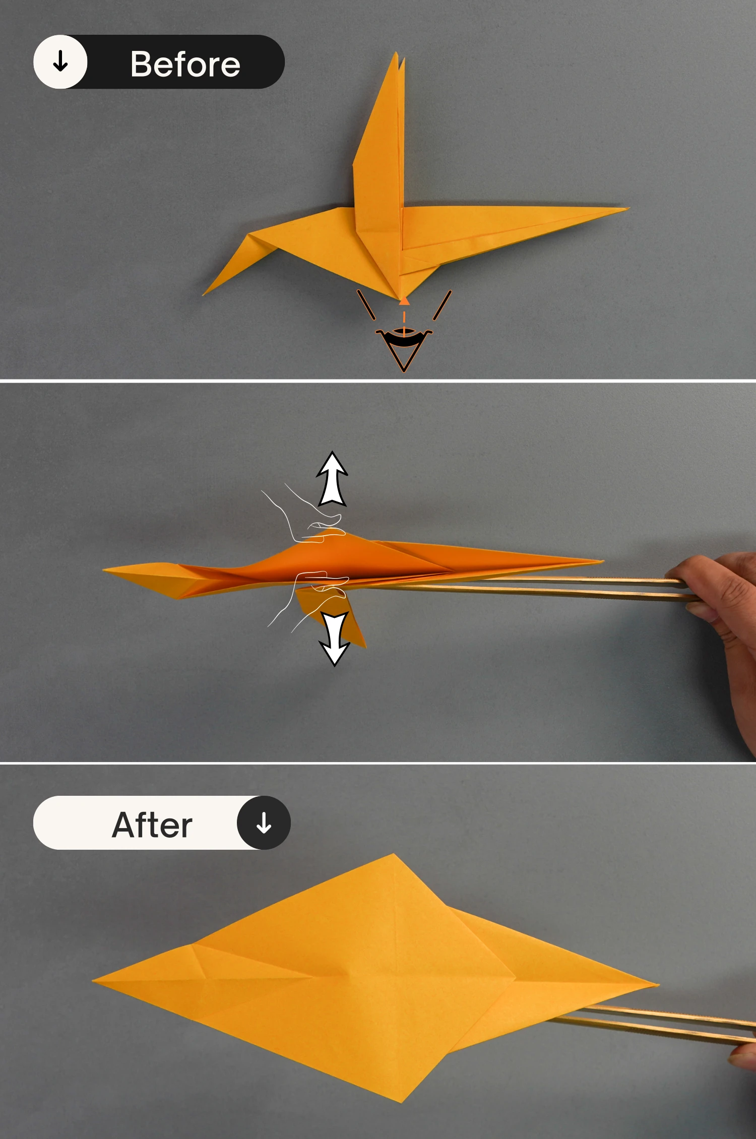 origami hummingbird| origamiok.com