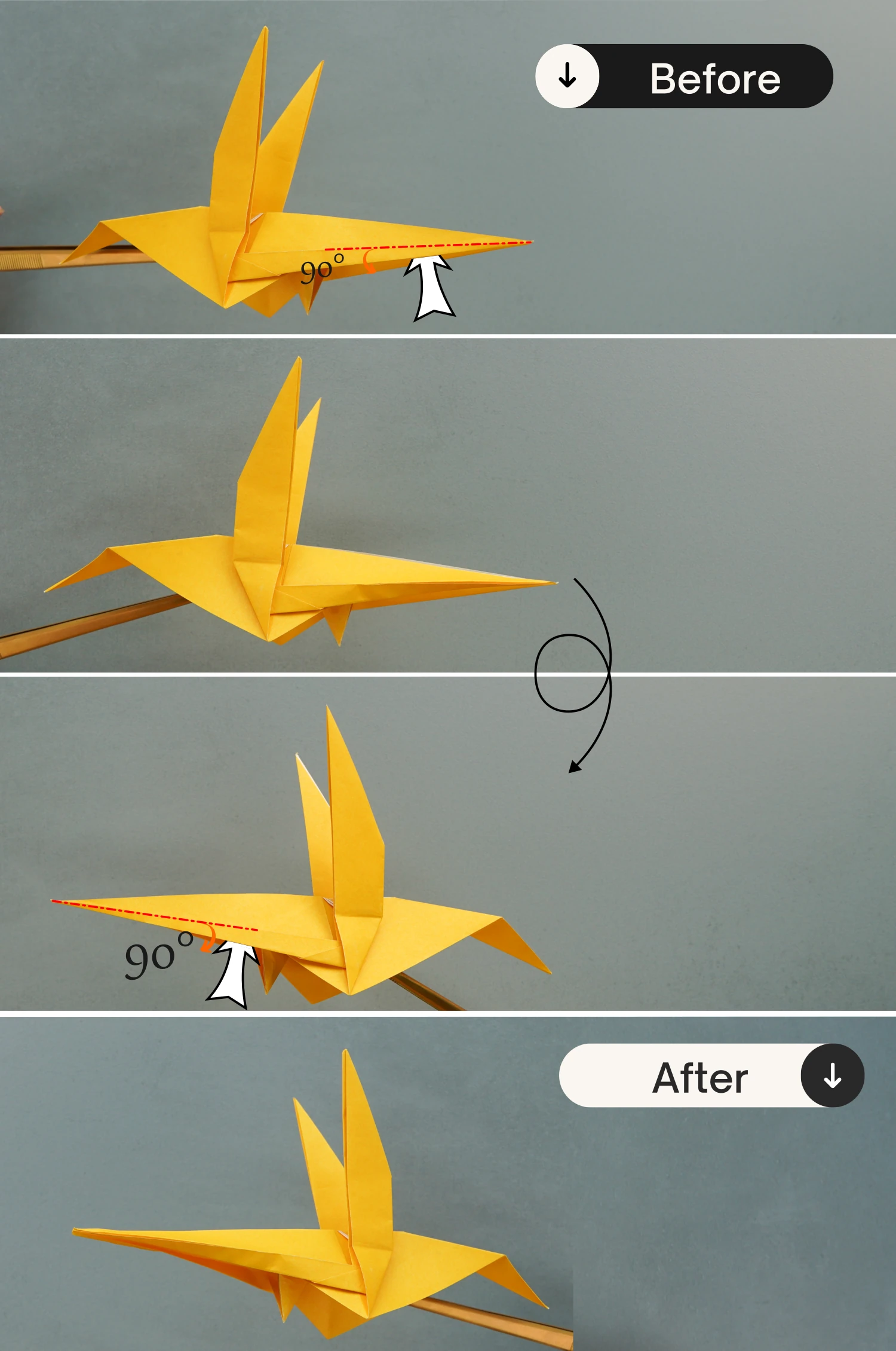 origami hummingbird| origamiok.com