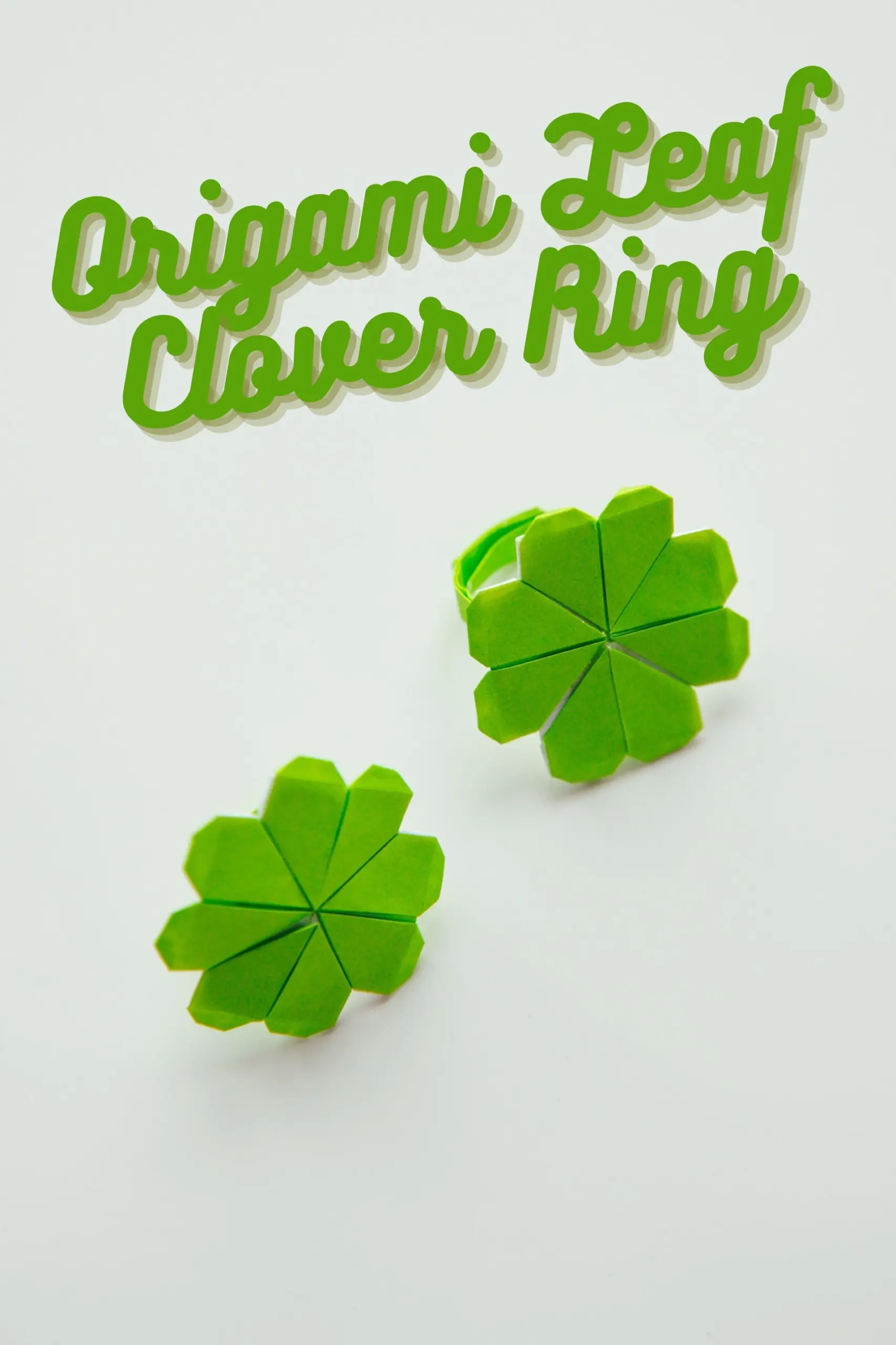 Origami leaf clover ring | OrigamiOk