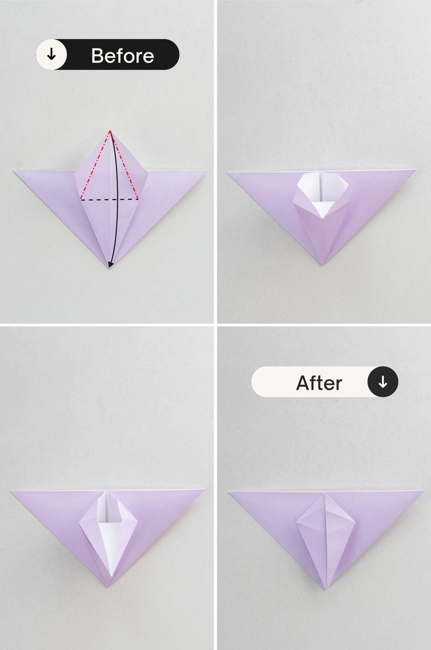 origami lily | origamiok.com