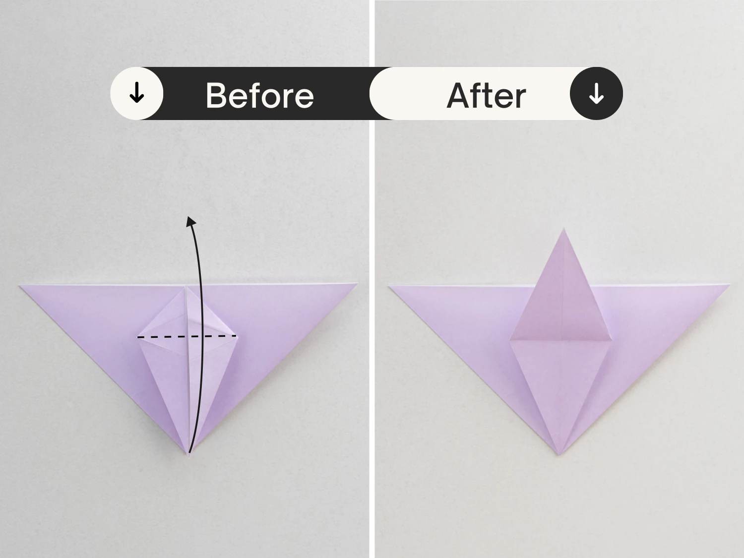 origami lily | origamiok.com