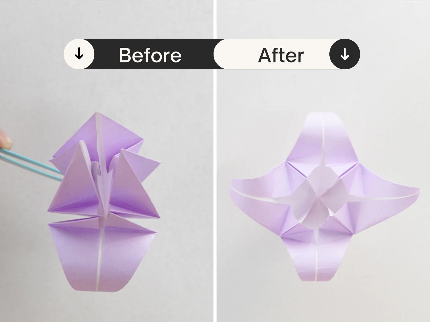 origami lily | origamiok.com