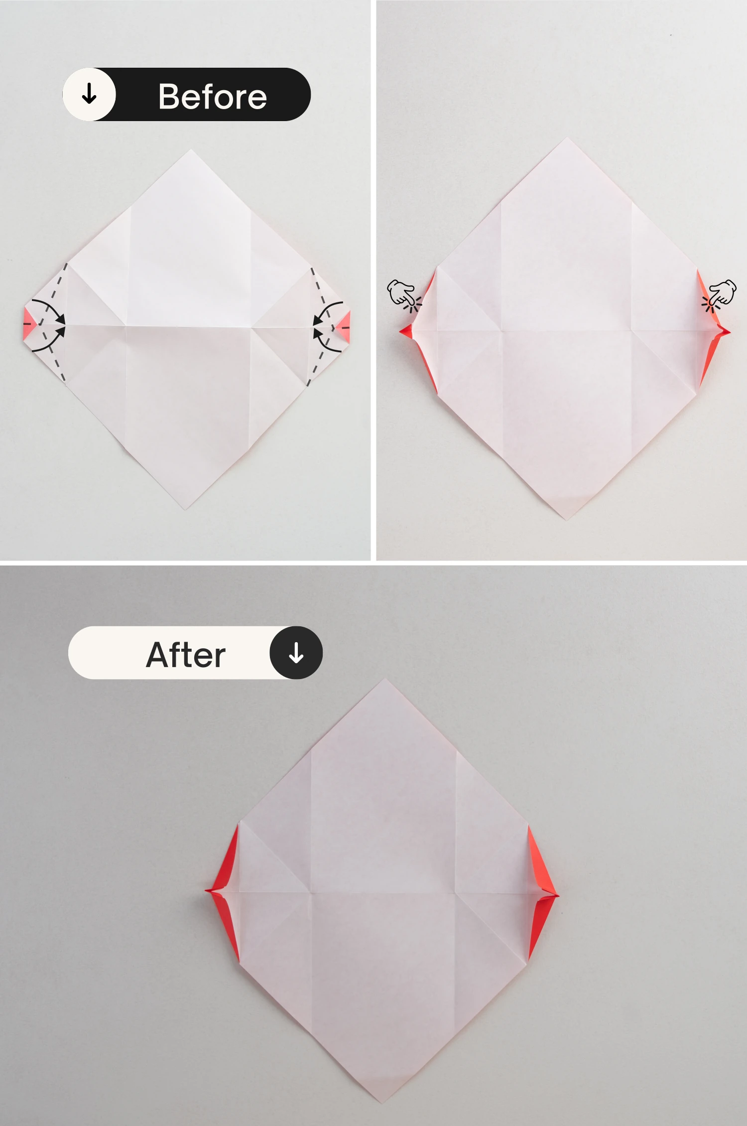 origami lips | origamiok.com