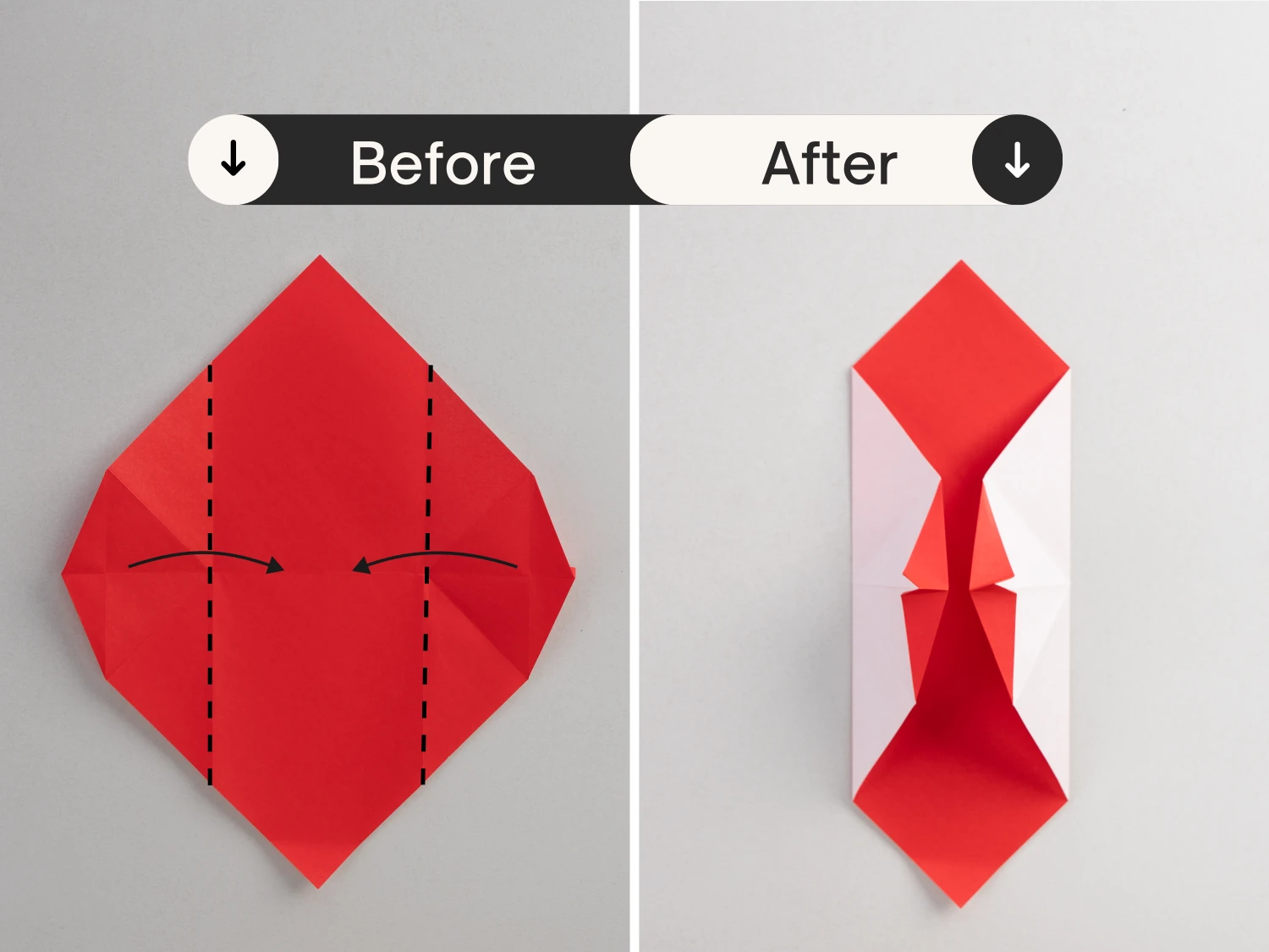 origami lips | origamiok.com