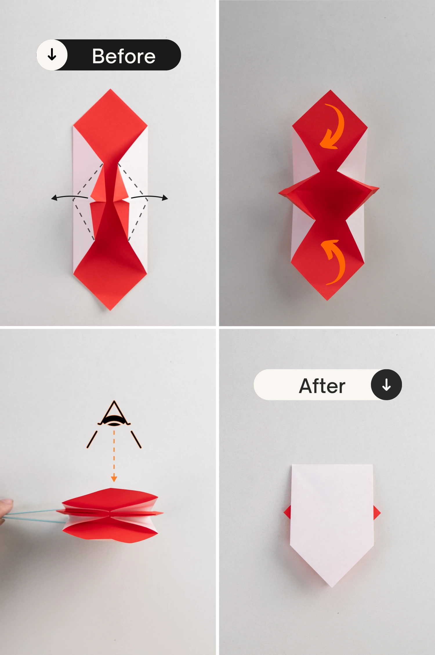 origami lips | origamiok.com