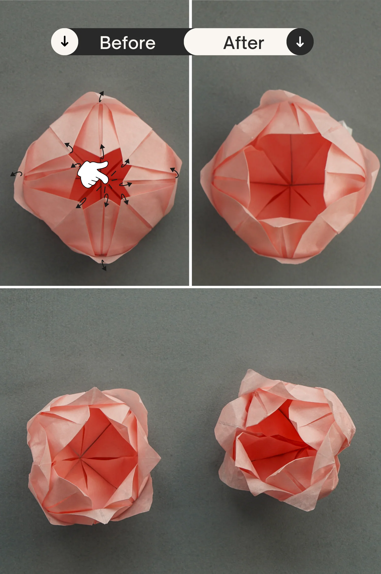 origami lotus flower | origamiok.com