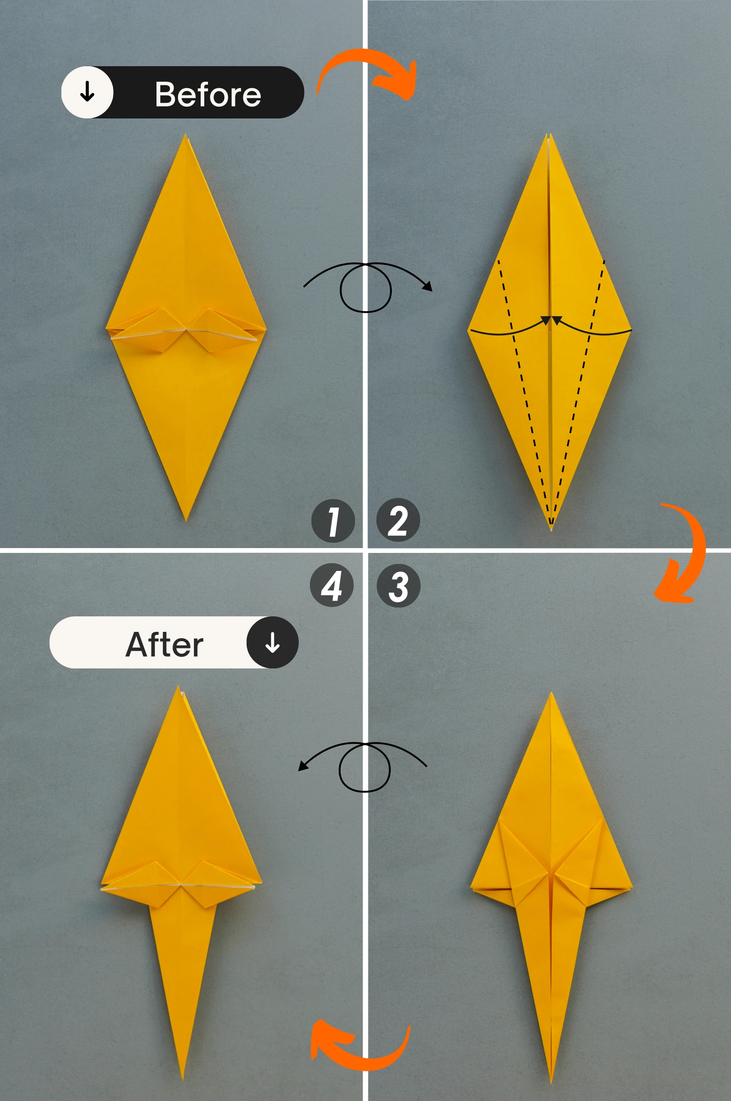 origami parrot| origamiok.com