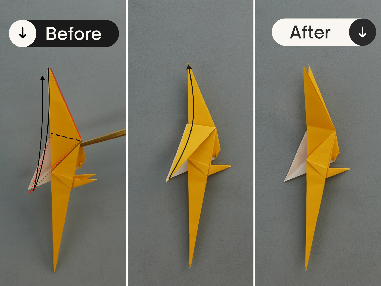 origami parrot| origamiok.com