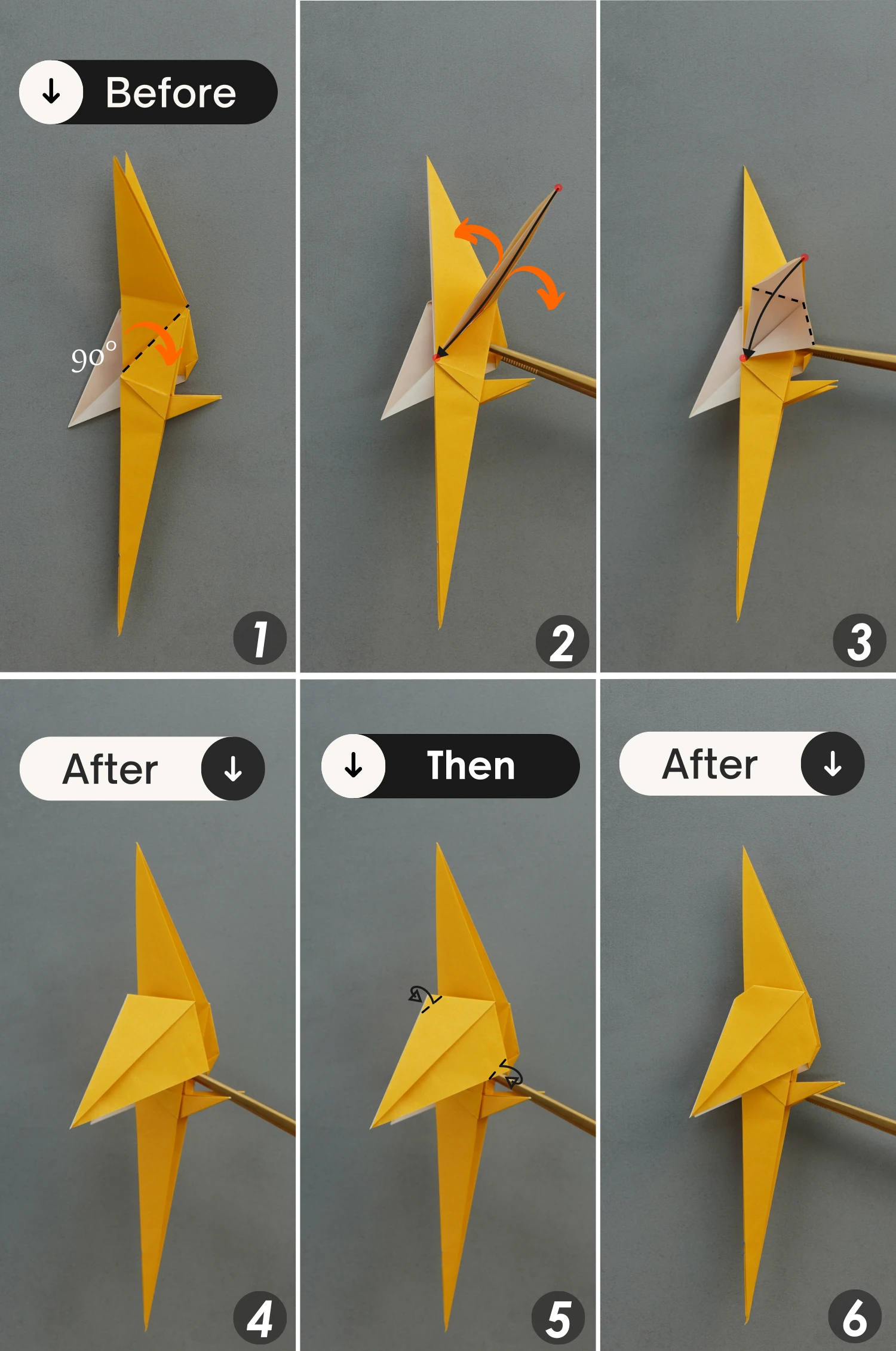 origami parrot| origamiok.com