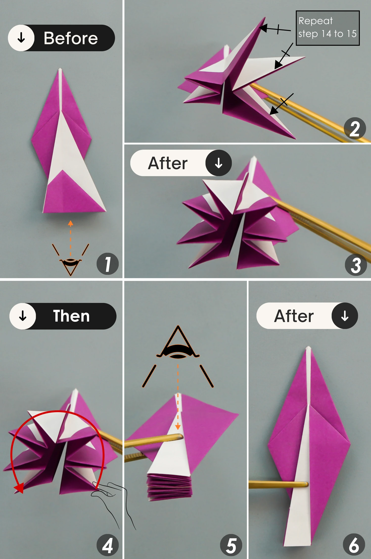 origami peacock| origamiok.com