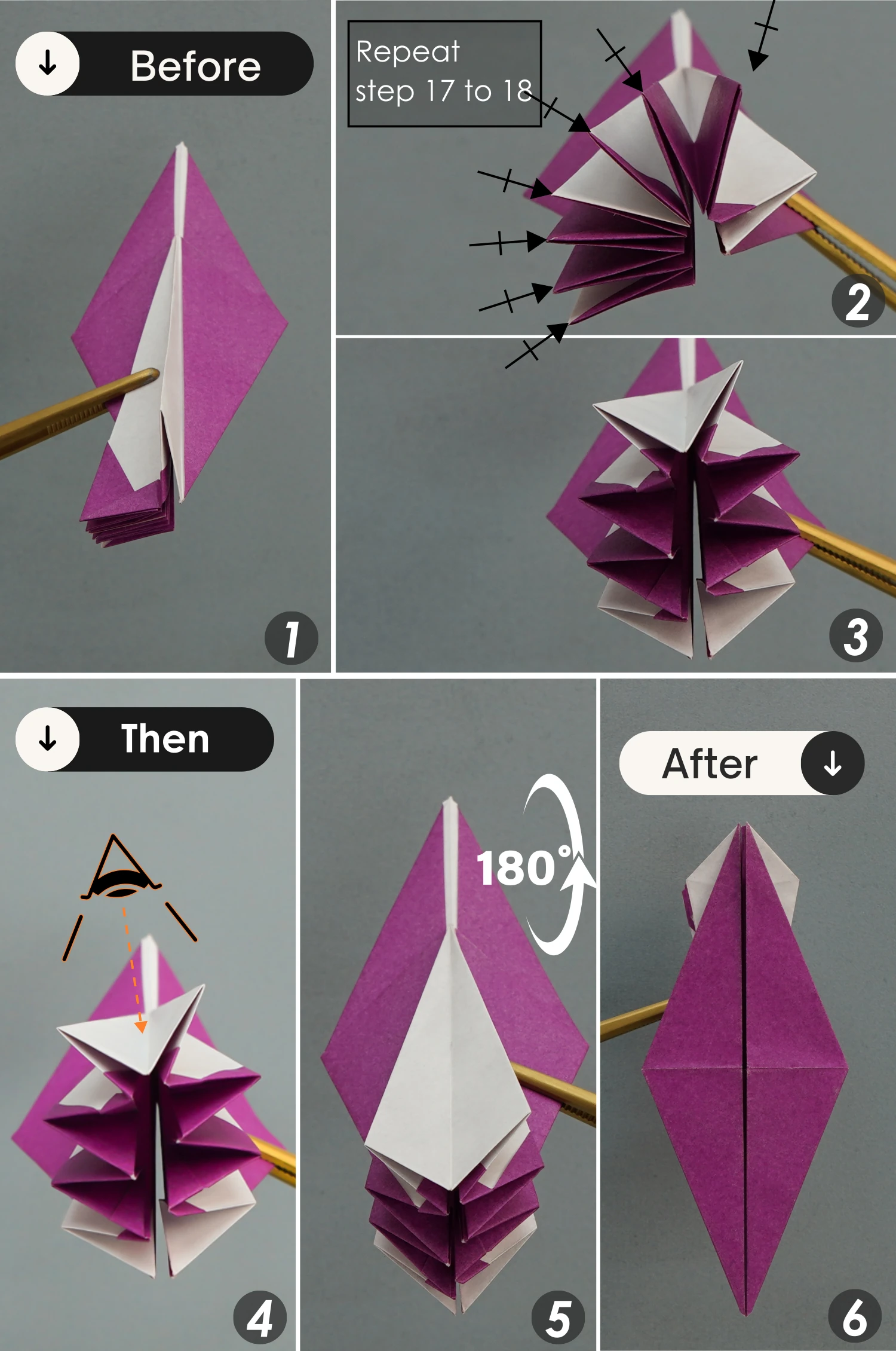 origami peacock| origamiok.com