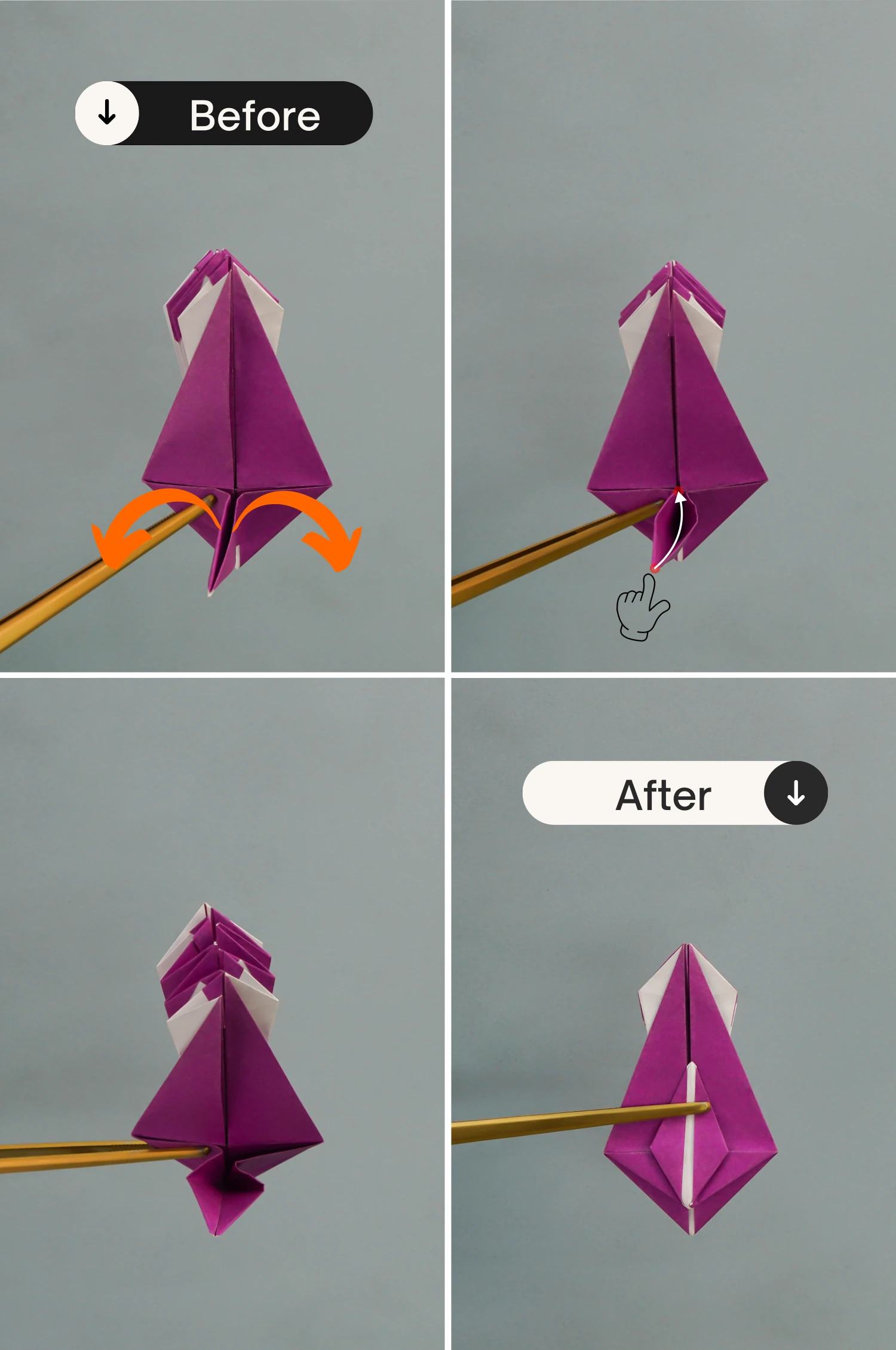 origami peacock| origamiok.com