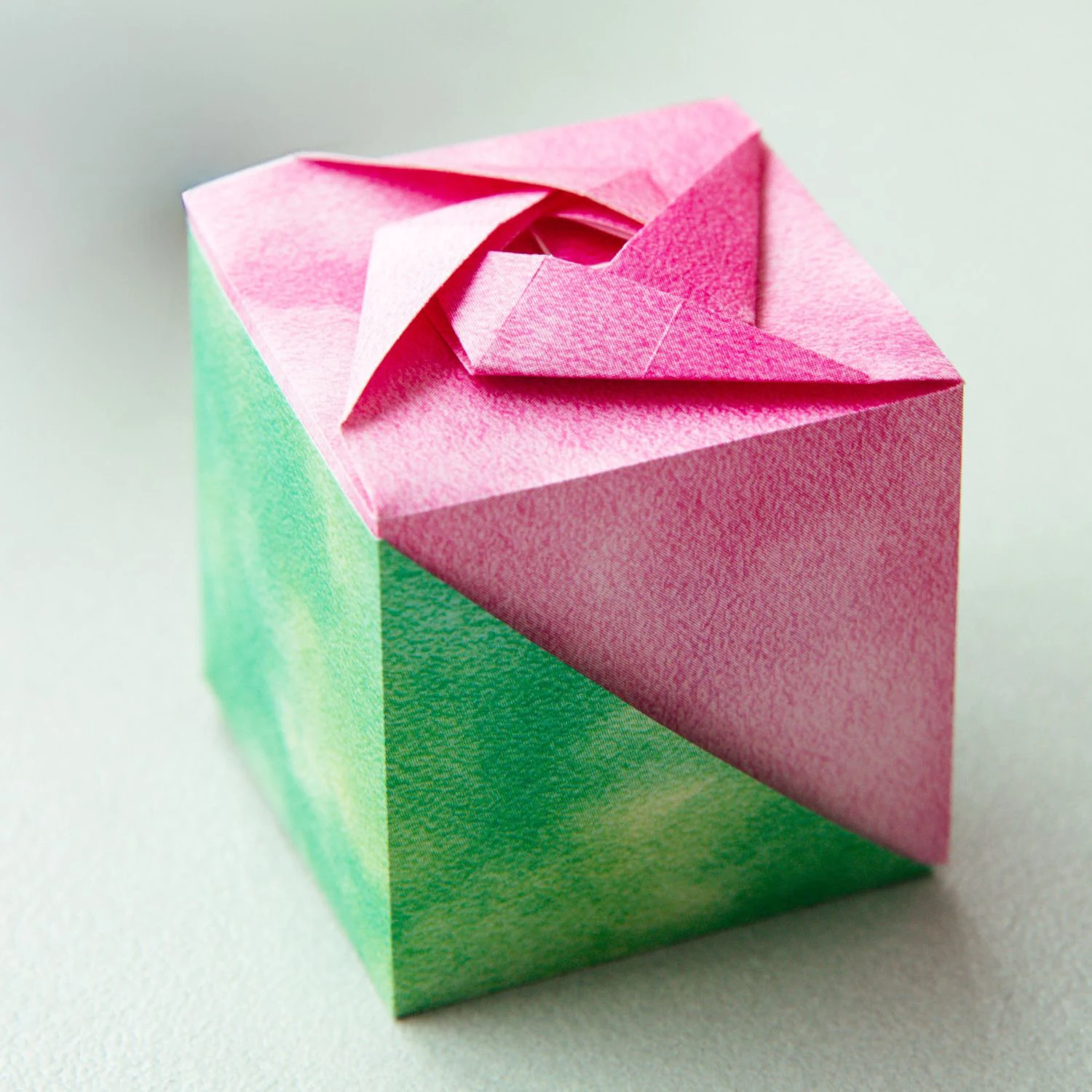 origami rose box | origamiok.com