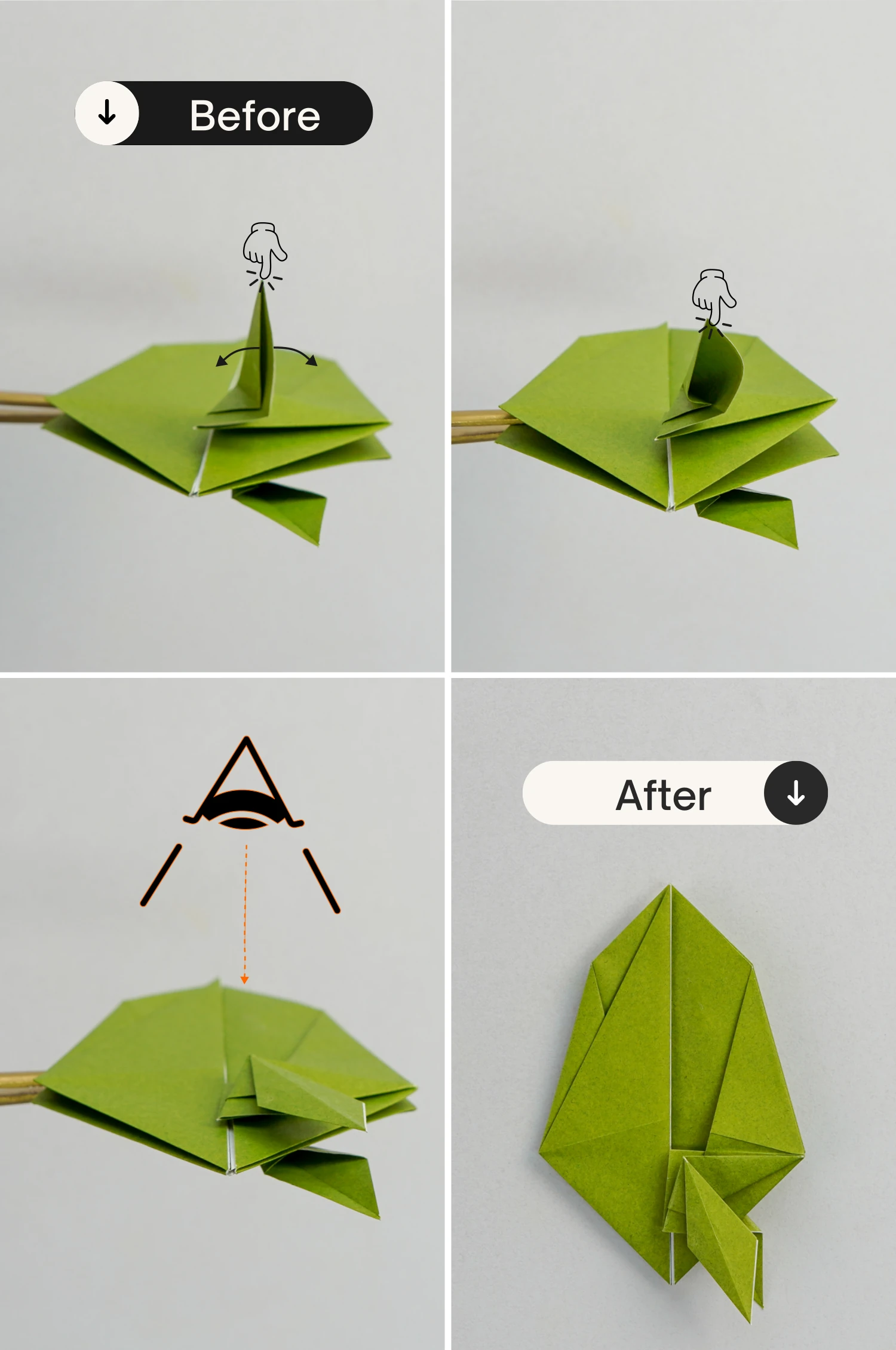 origami sea turtle | origamiok.com