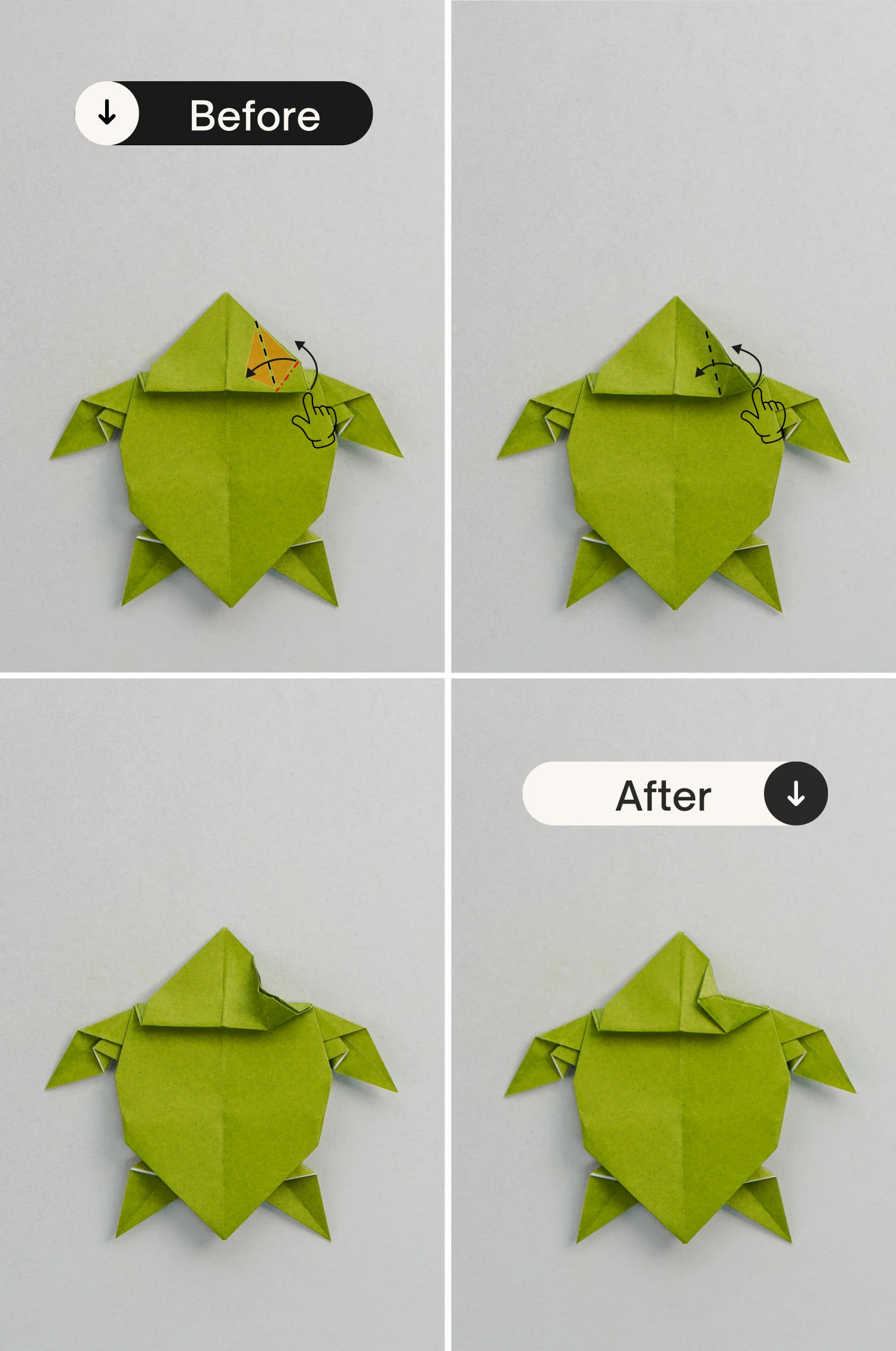 origami sea turtle | origamiok.com