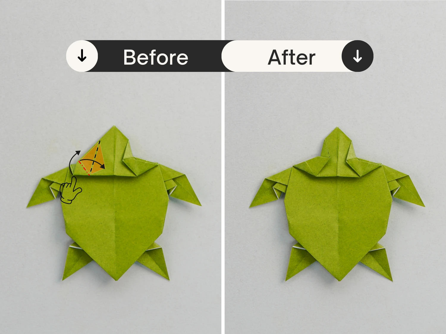 origami sea turtle | origamiok.com