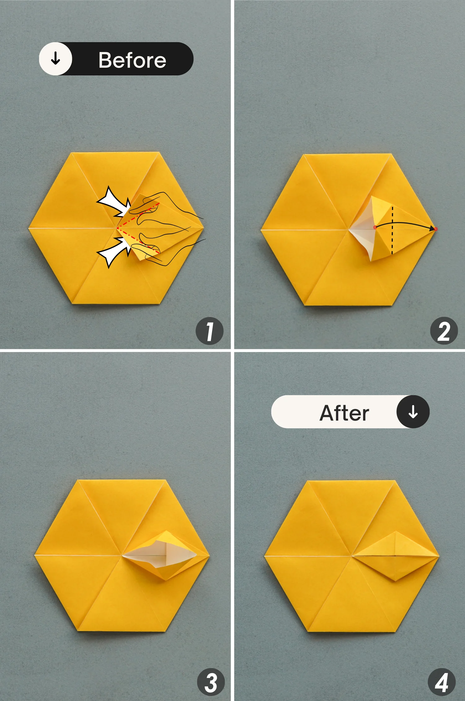 origami snowflake| origamiok.com