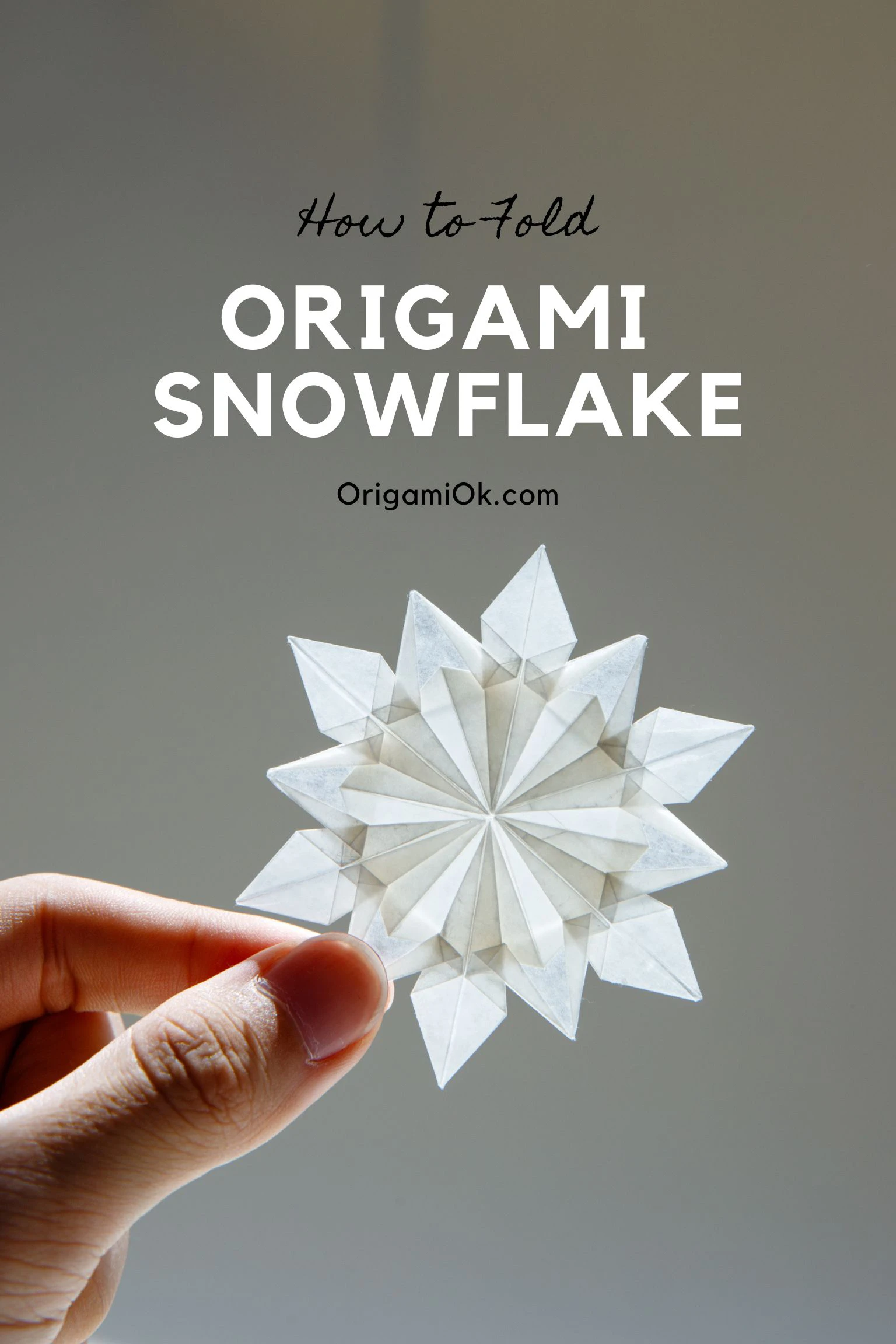 origami snowflake | origamiok