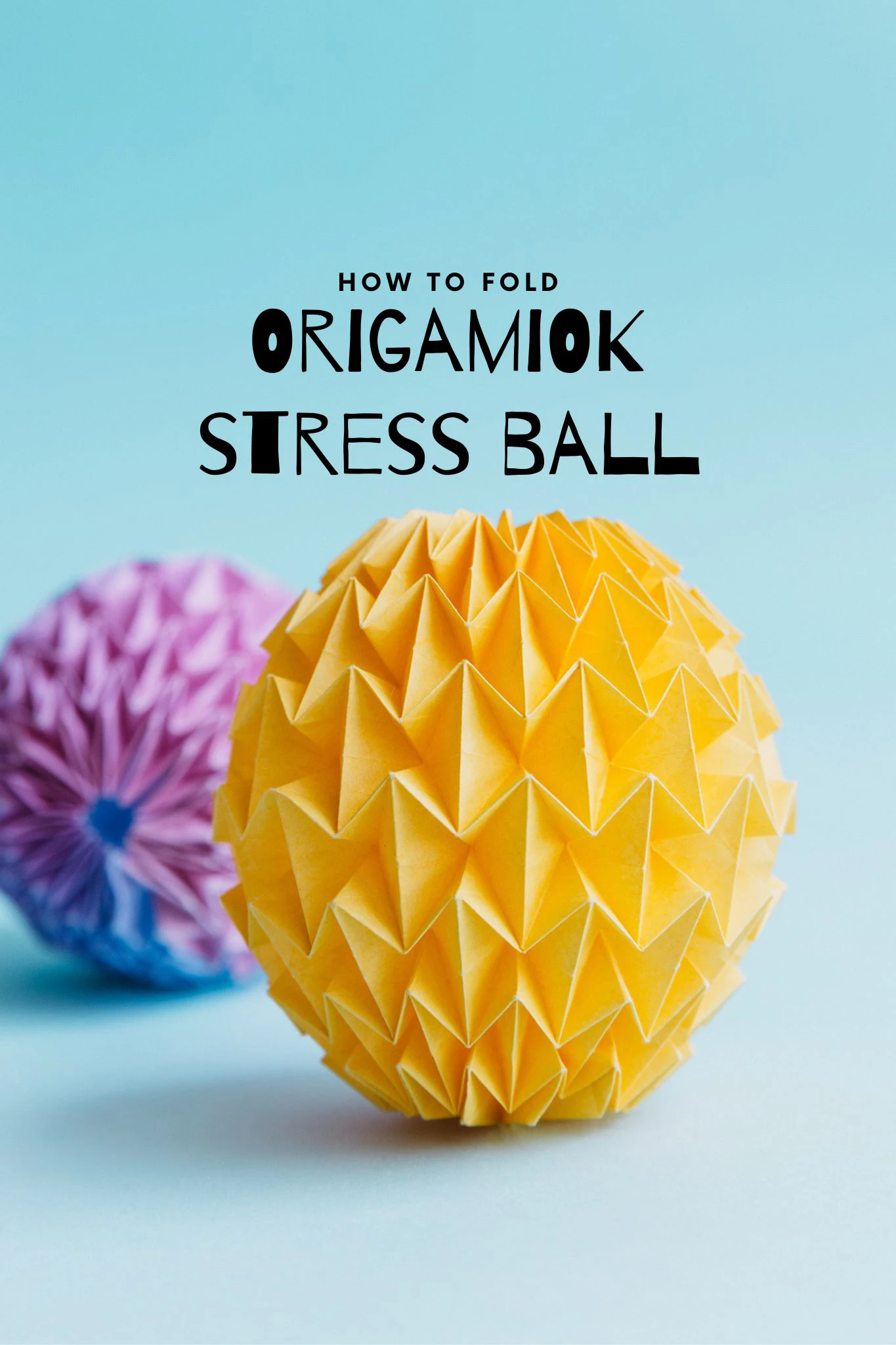 origami stress ball| origamiok.com