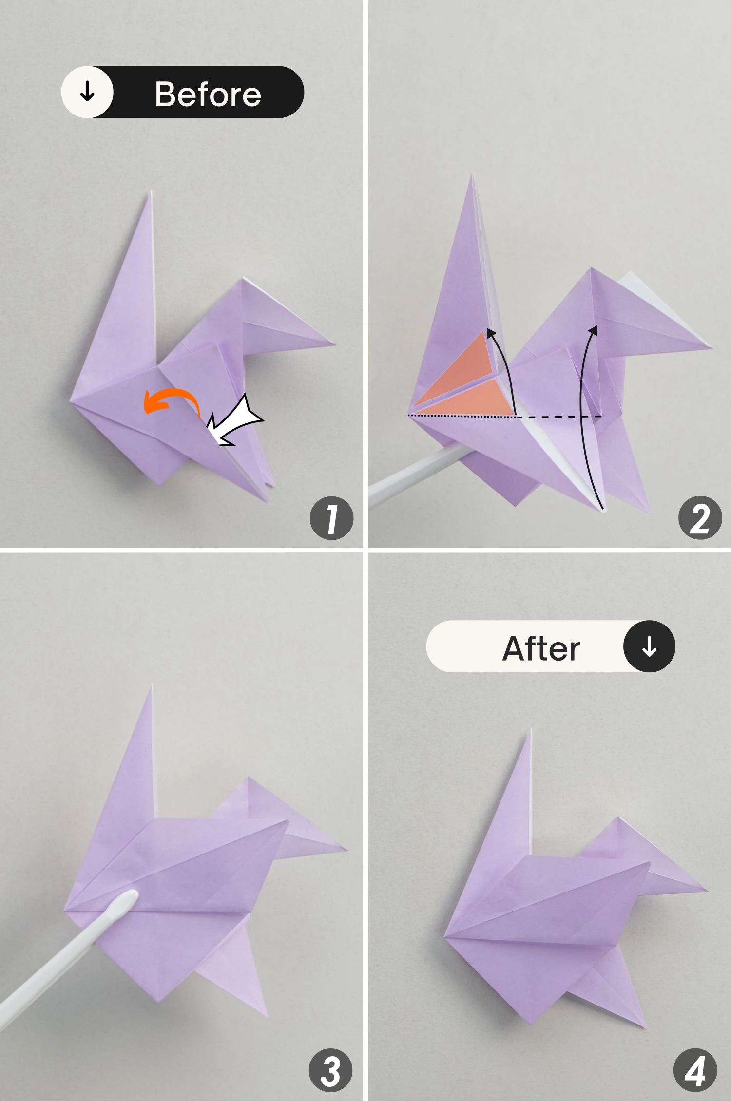 origami swan| origamiok.com