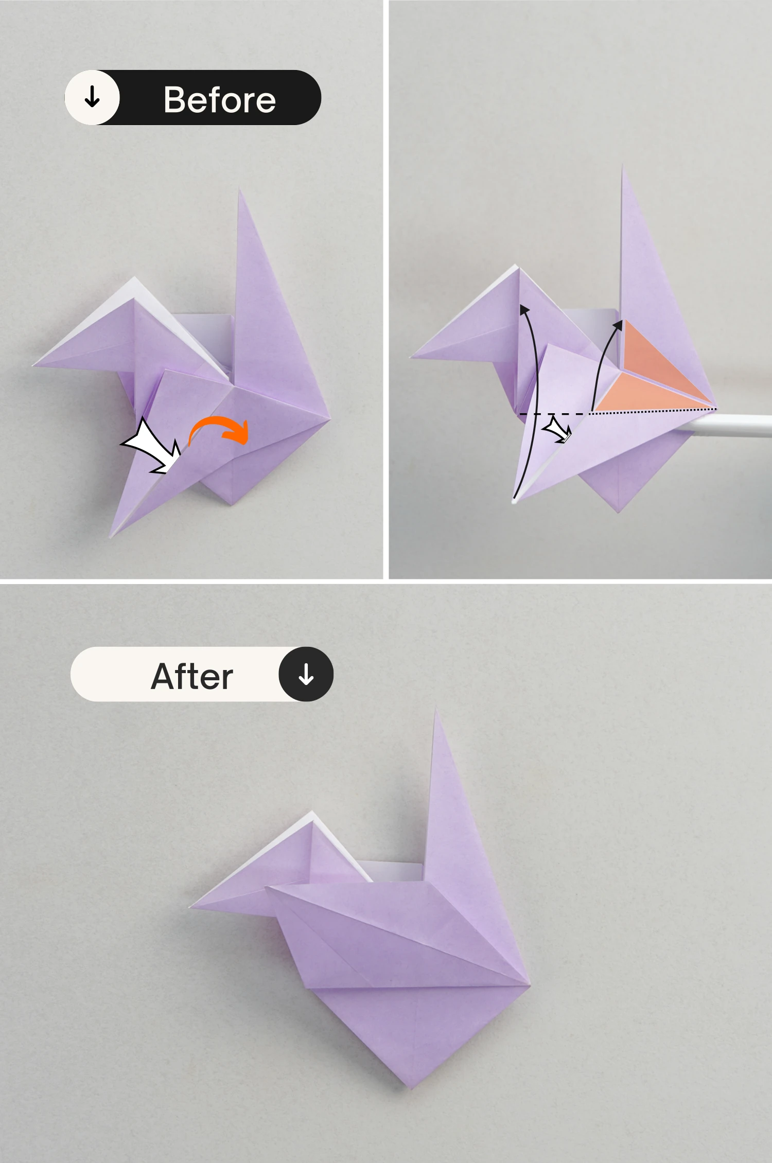 origami swan| origamiok.com