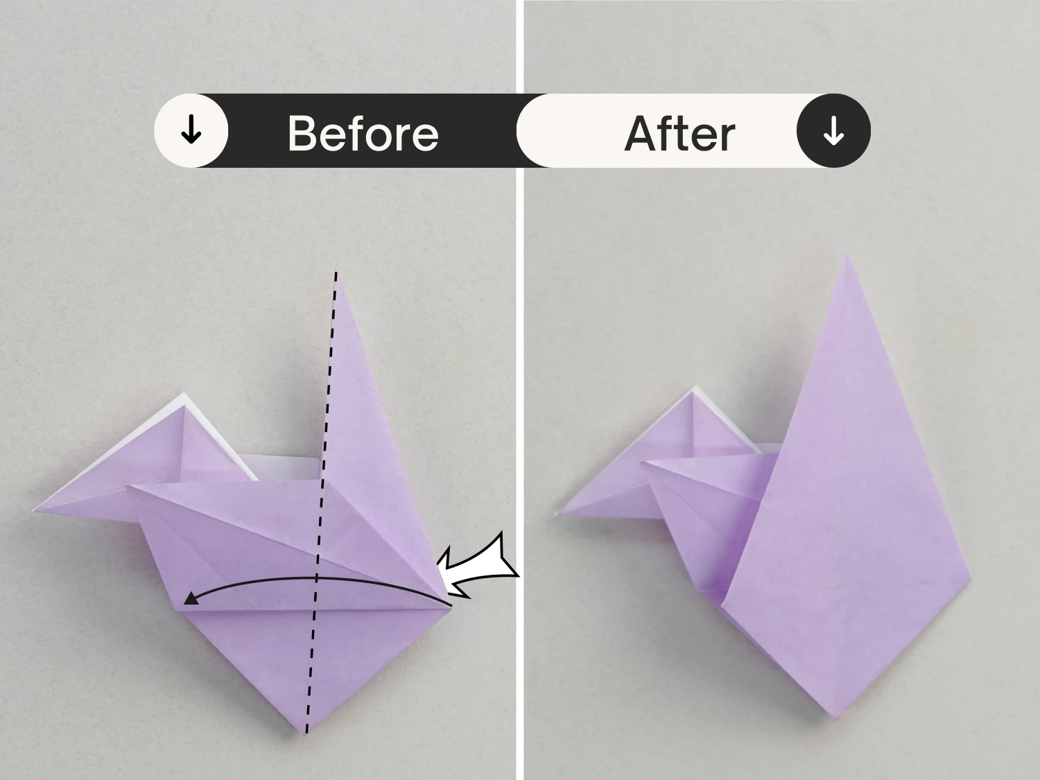 origami swan| origamiok.com