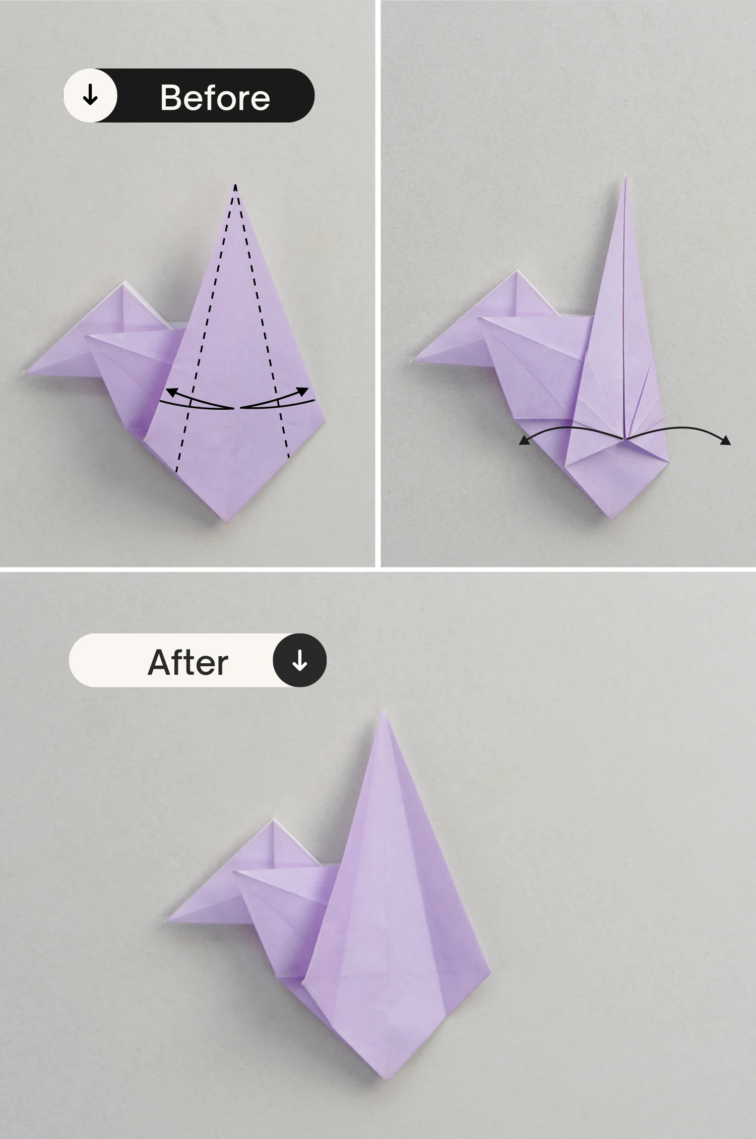 origami swan| origamiok.com