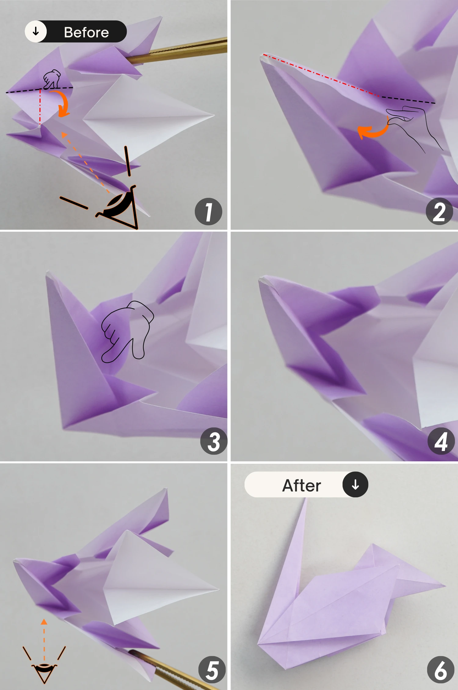 origami swan| origamiok.com