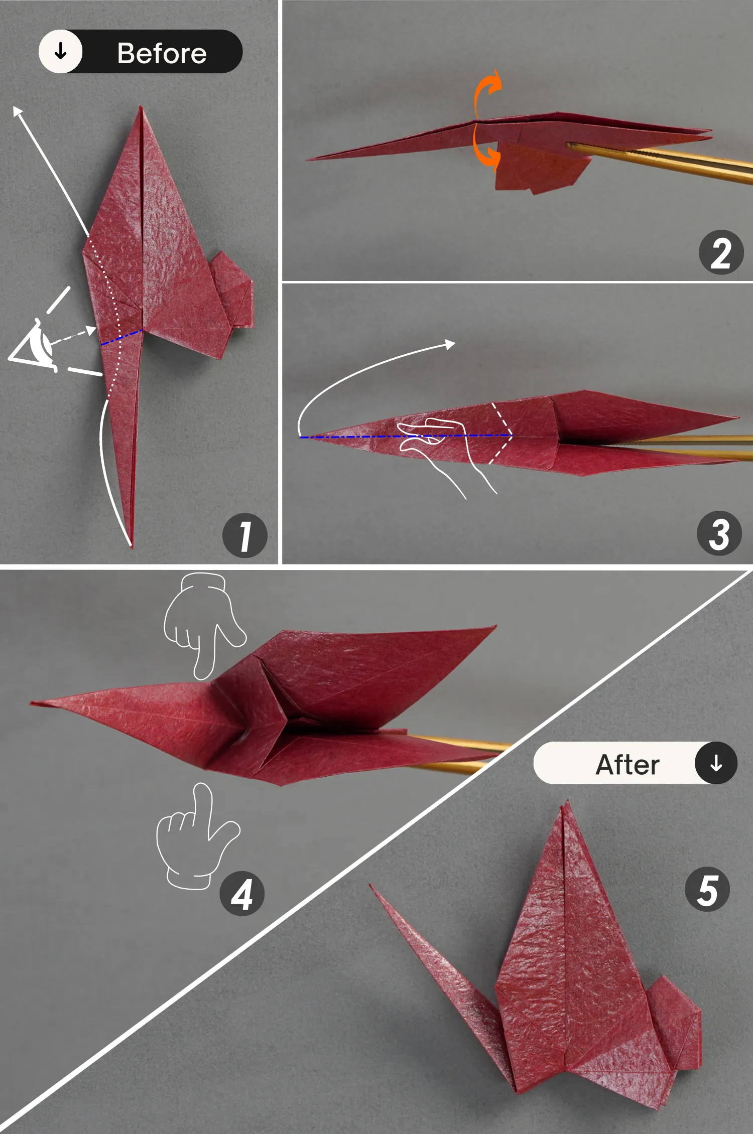 origami turkey| origamiok.com