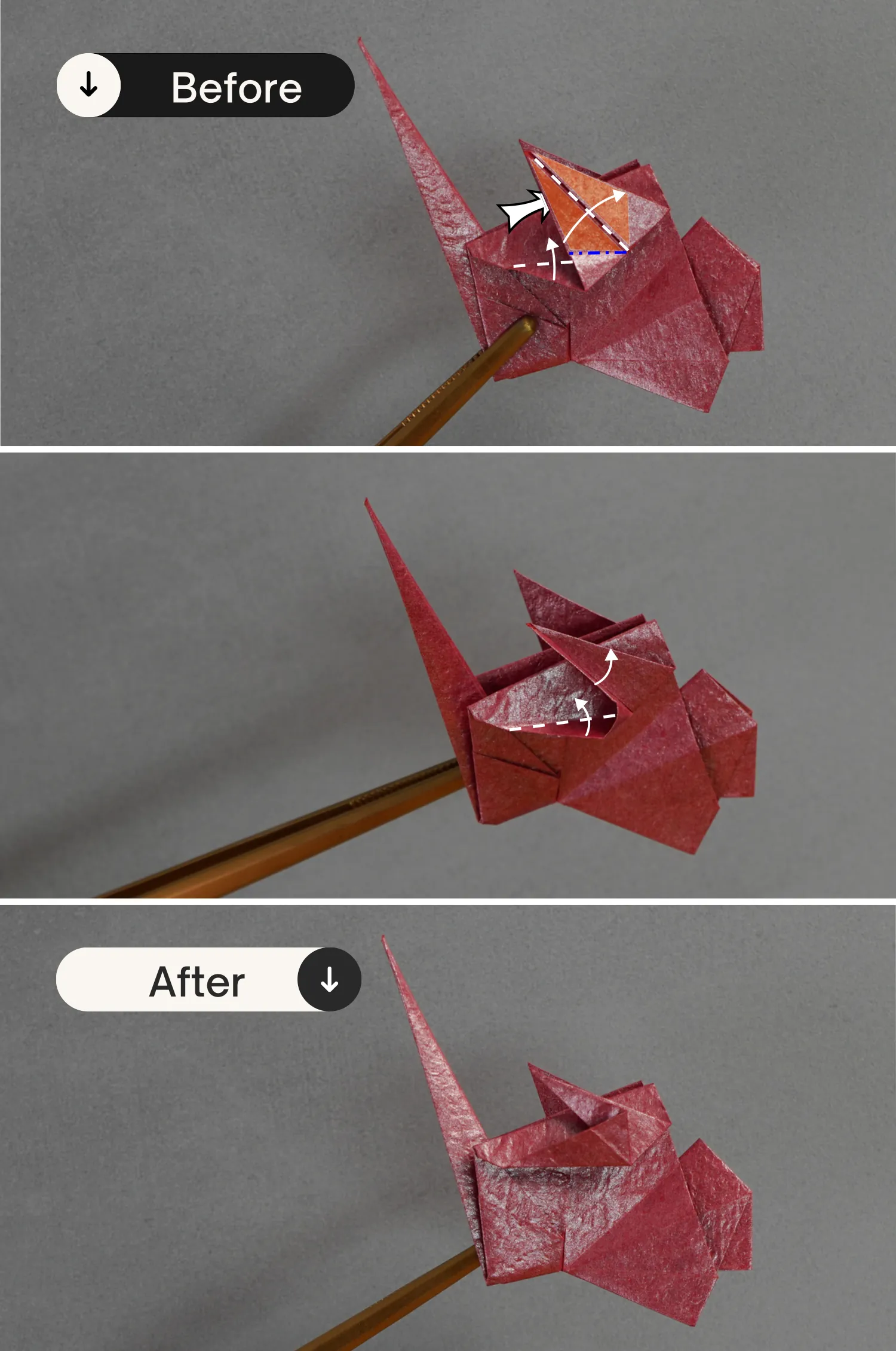 origami turkey| origamiok.com