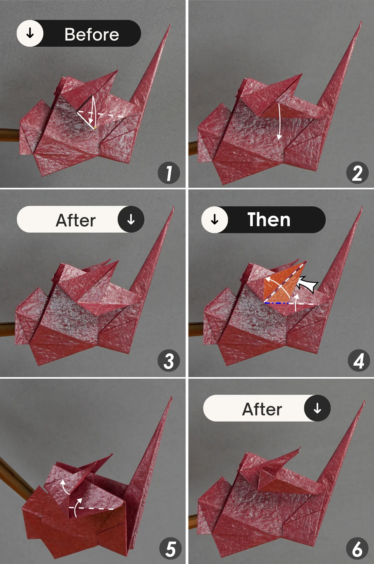 origami turkey| origamiok.com