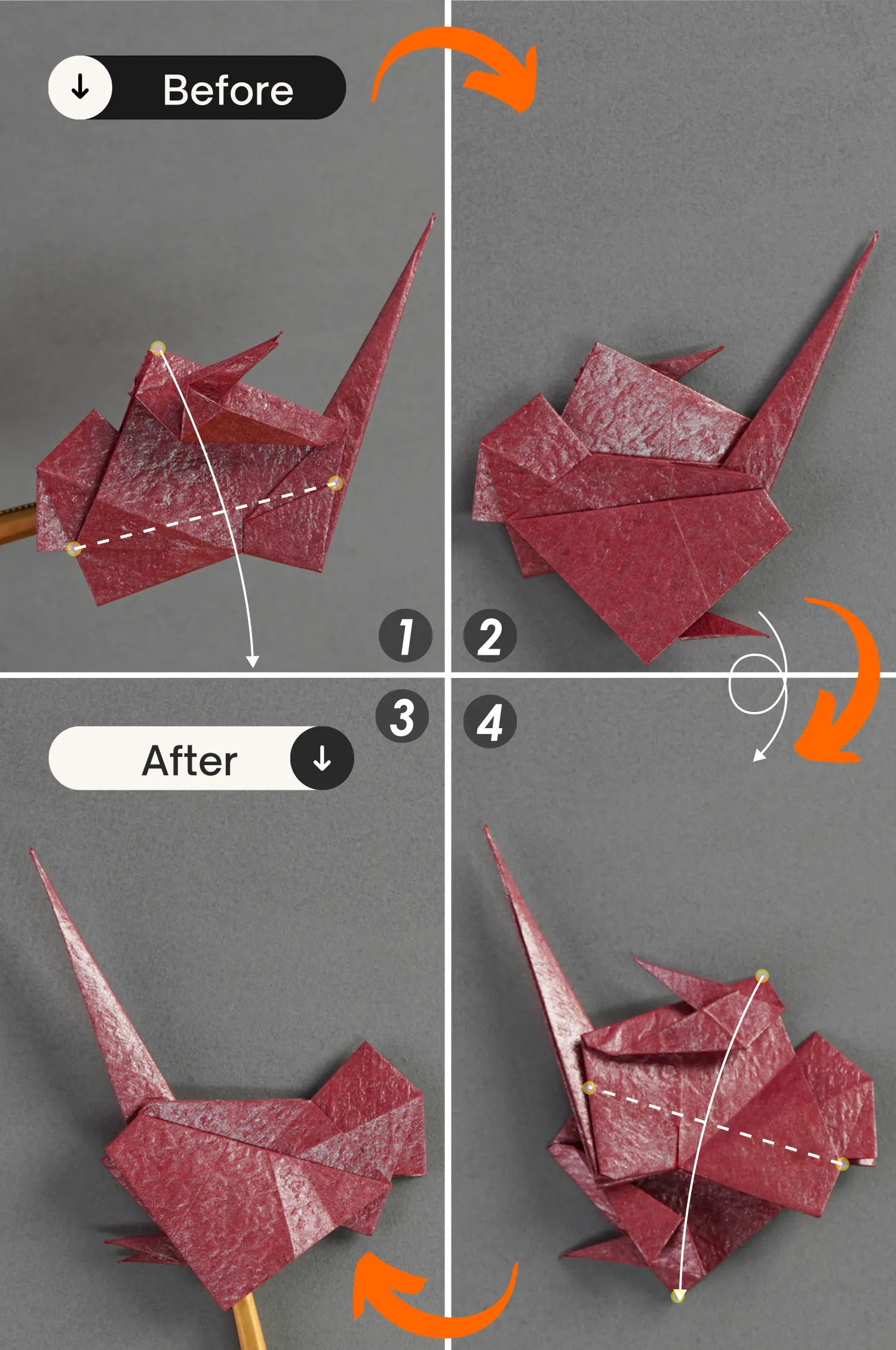 origami turkey| origamiok.com